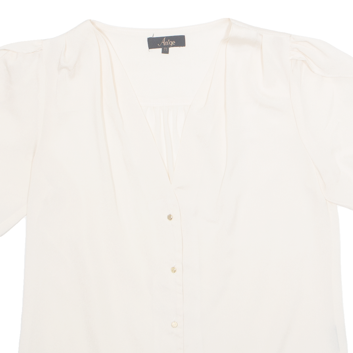 Buy AN'GE Womens Blouse Cream V-Neck S Refurbished - $16.89 AN'GE Womens Blouse Cream V-Neck S Refurbished - N/A refurbished available on Cerqular