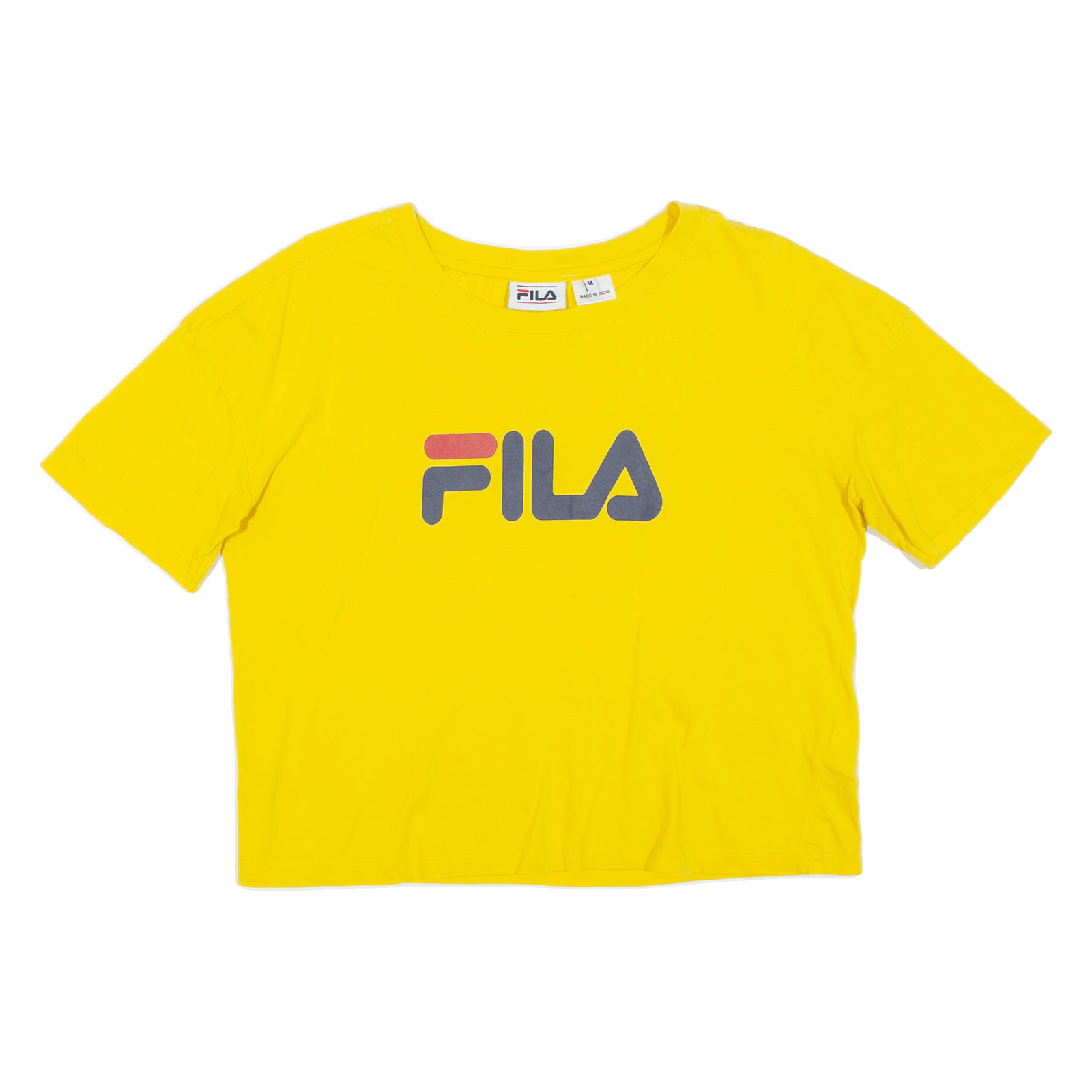 FILA Cropped Womens T-Shirt Yellow M Refurbished - N/A refurbished available on Cerqular