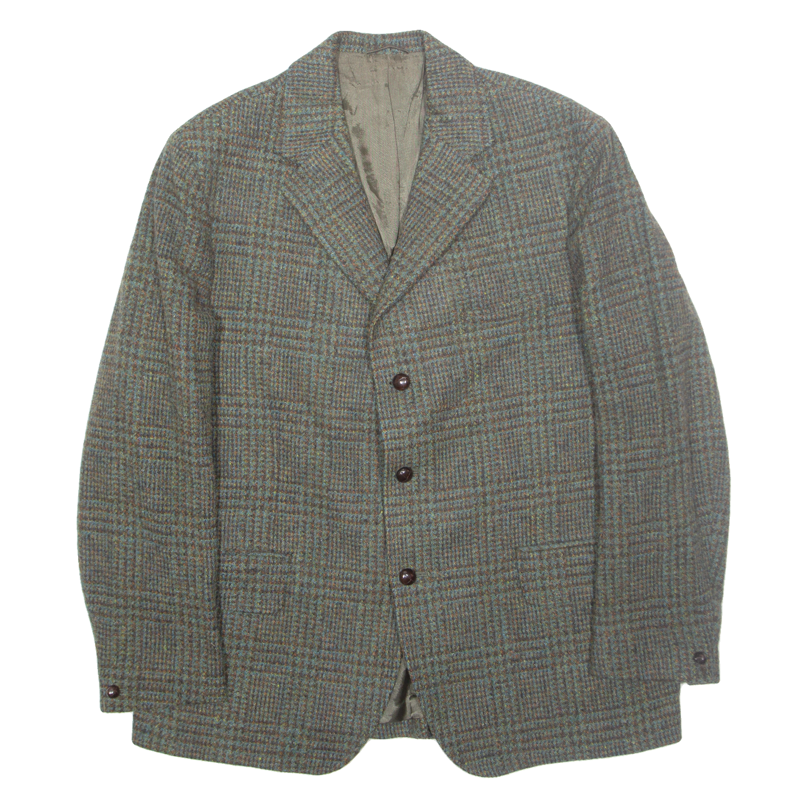 Mens Blazer Jacket Grey Wool Gingham M Refurbished - N/A refurbished available on Cerqular