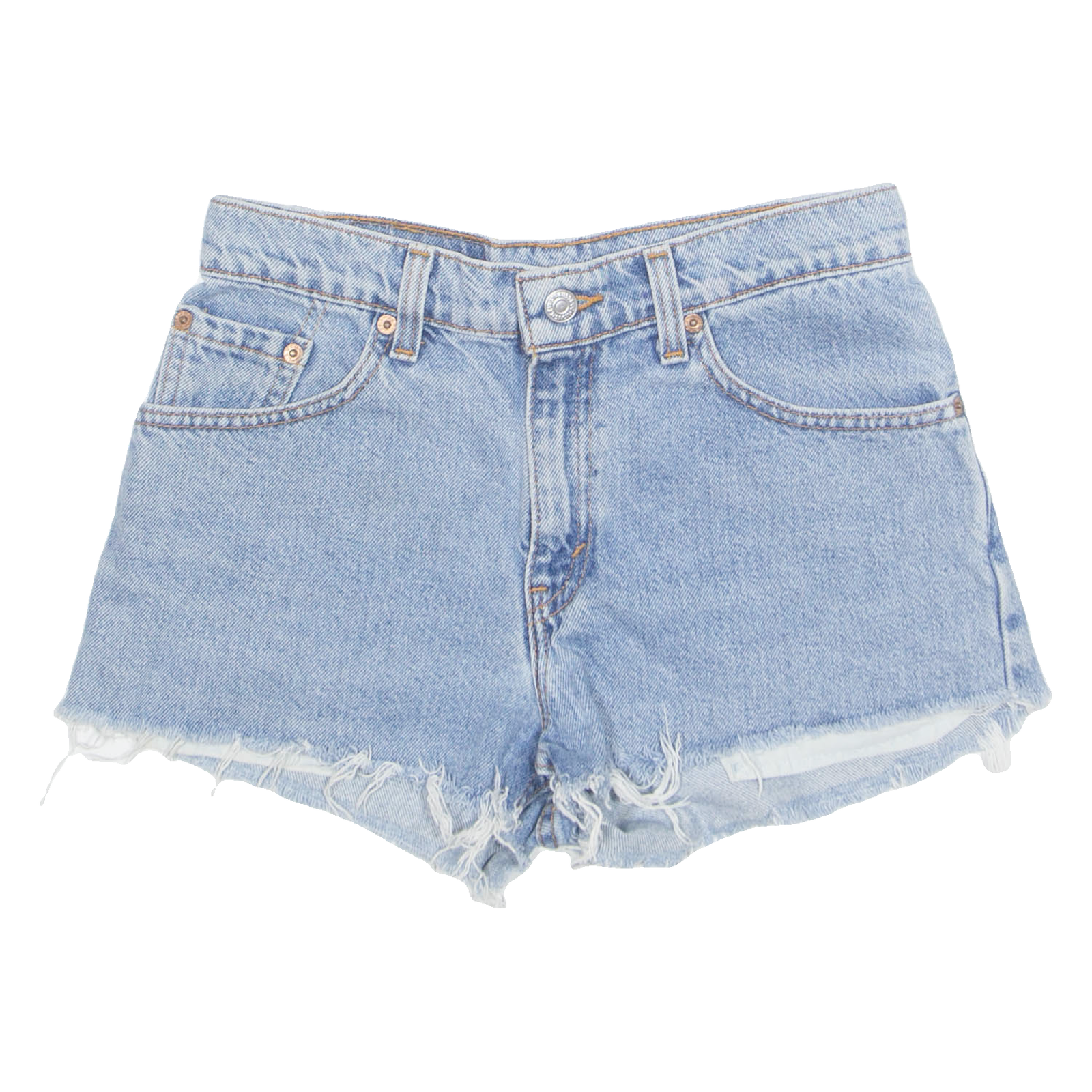 LEVI'S Cut Off Womens Denim Shorts Blue 90s S W27 Refurbished - N/A refurbished available on Cerqular