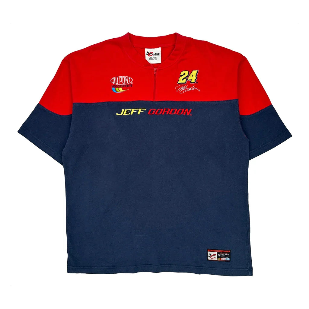 Jeff Gordon Chase Authentics Nascar Jersey - Large Blue Cotton Refurbished - Thrifted (note: this is a term often used to describe second- refurbished available on Cerqular