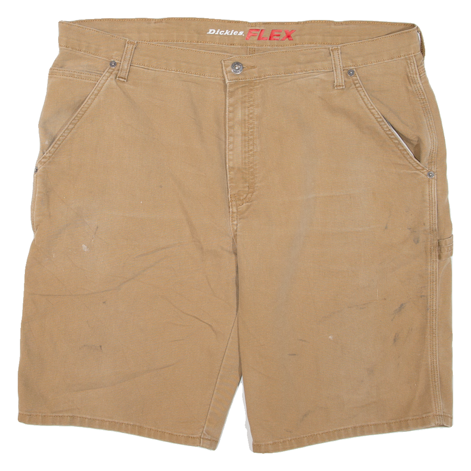 DICKIES Flex Mens Workwear Shorts Brown XL W38 Refurbished - N/A refurbished available on Cerqular