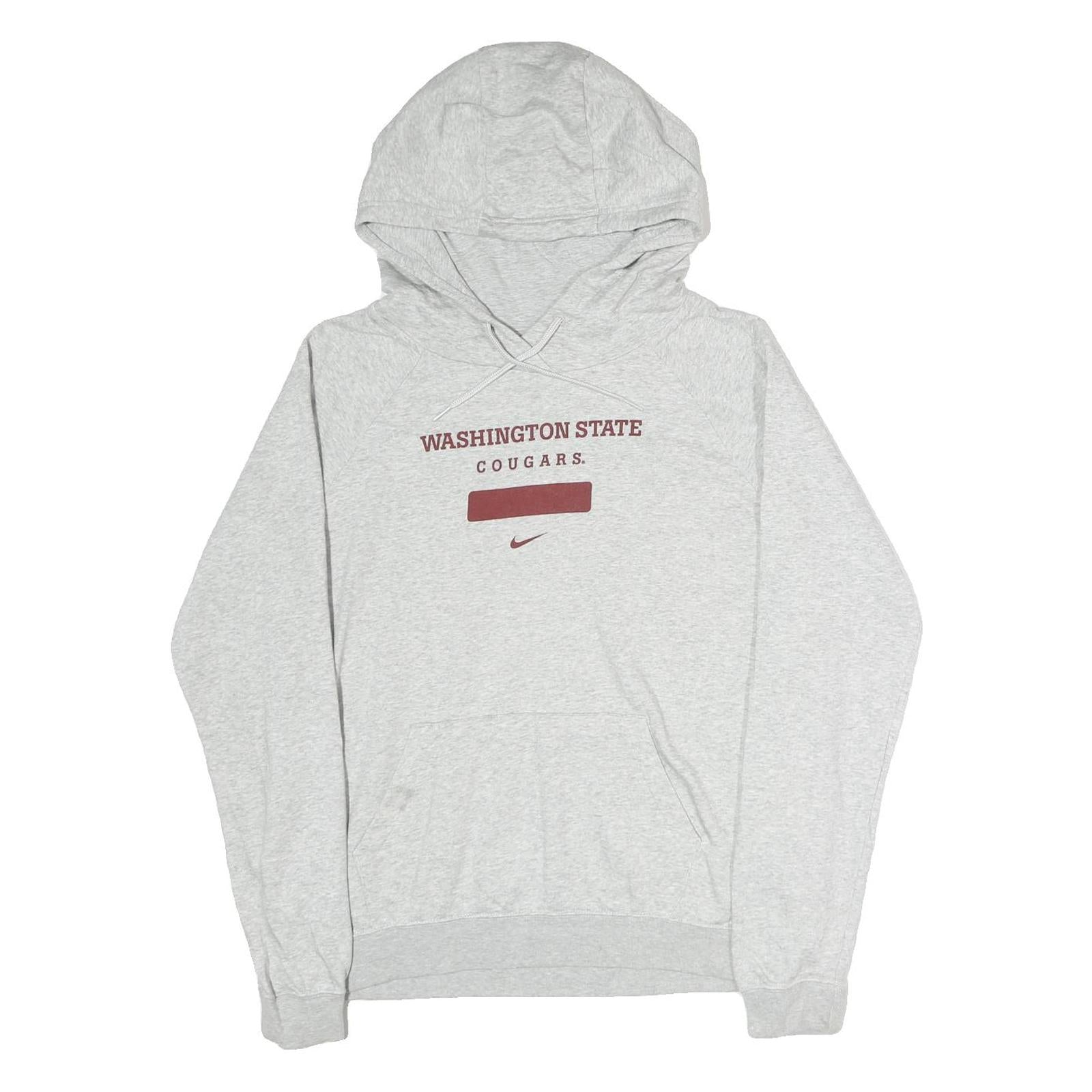 NIKE Mens Grey Washington State Cougars Hoodie M Casual Cotton Pullover Refurbished - N/A refurbished available on Cerqular