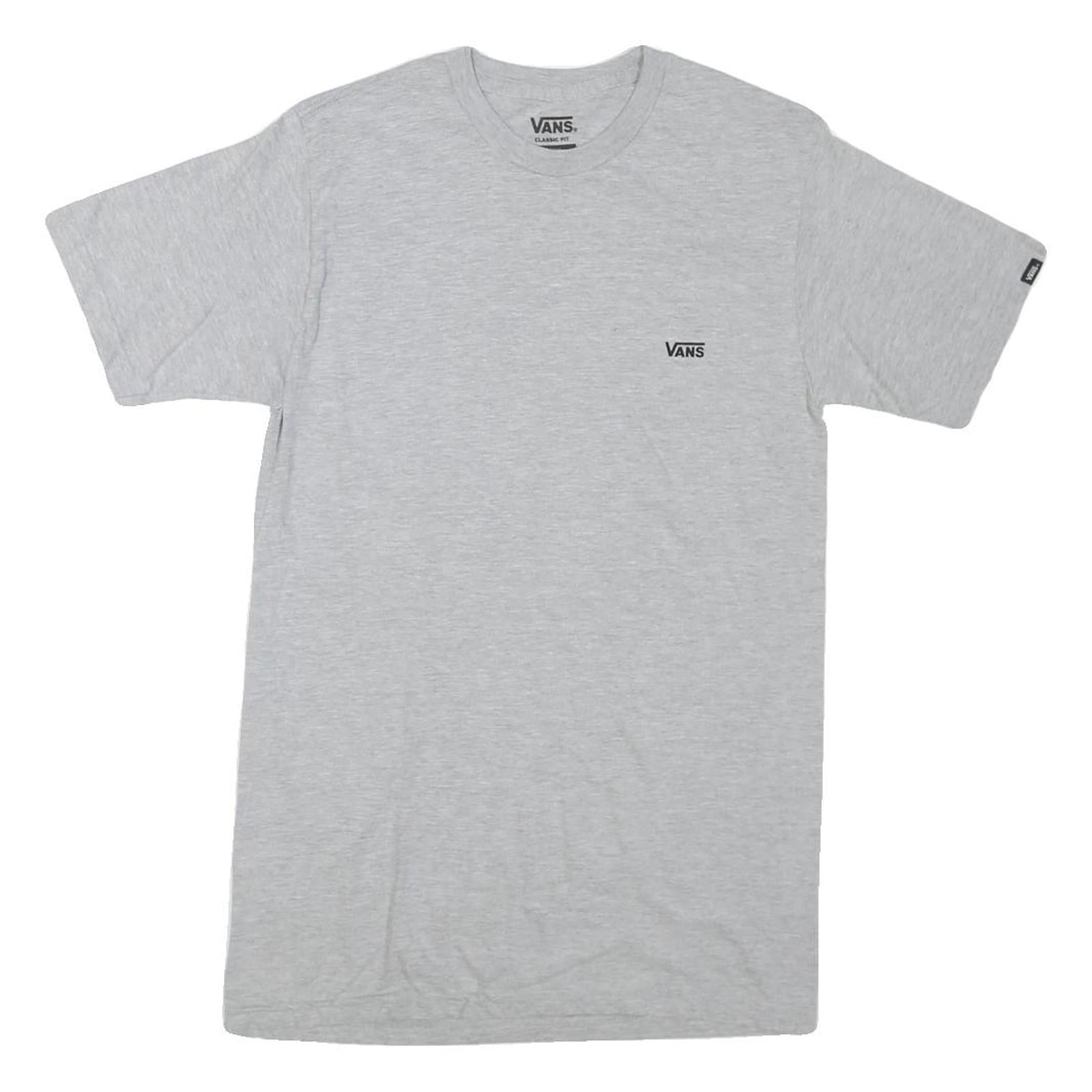 VANS Mens Grey Classic Fit S Short Sleeve Crew Neck Logo Cotton Blend T-Shirt Refurbished - N/A refurbished available on Cerqular
