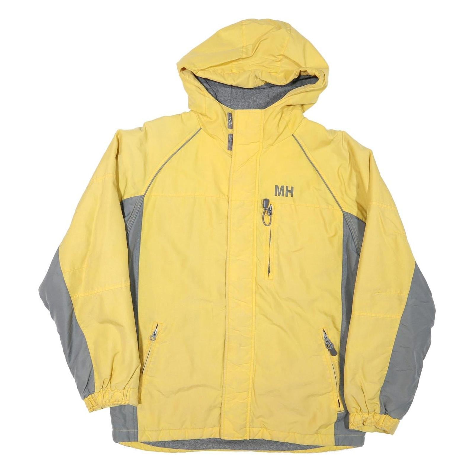 MISTY HARBOR Mens Yellow & Grey Zip Jacket S Polyester Blend Outdoor Casual Refurbished - N/A refurbished available on Cerqular