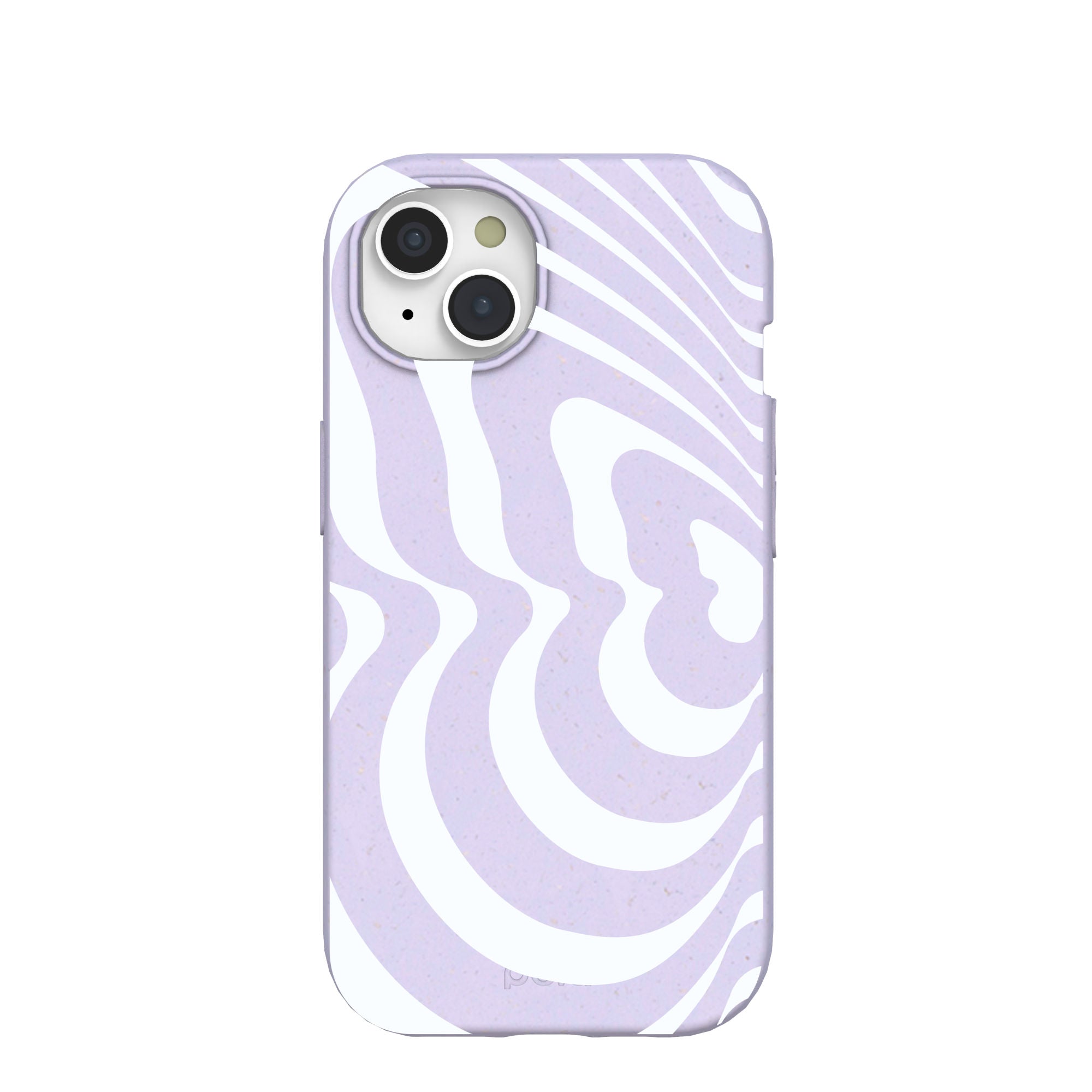 Lavender Flutter Left iPhone 15 Case Refurbished - Pela Case refurbished available on Cerqular