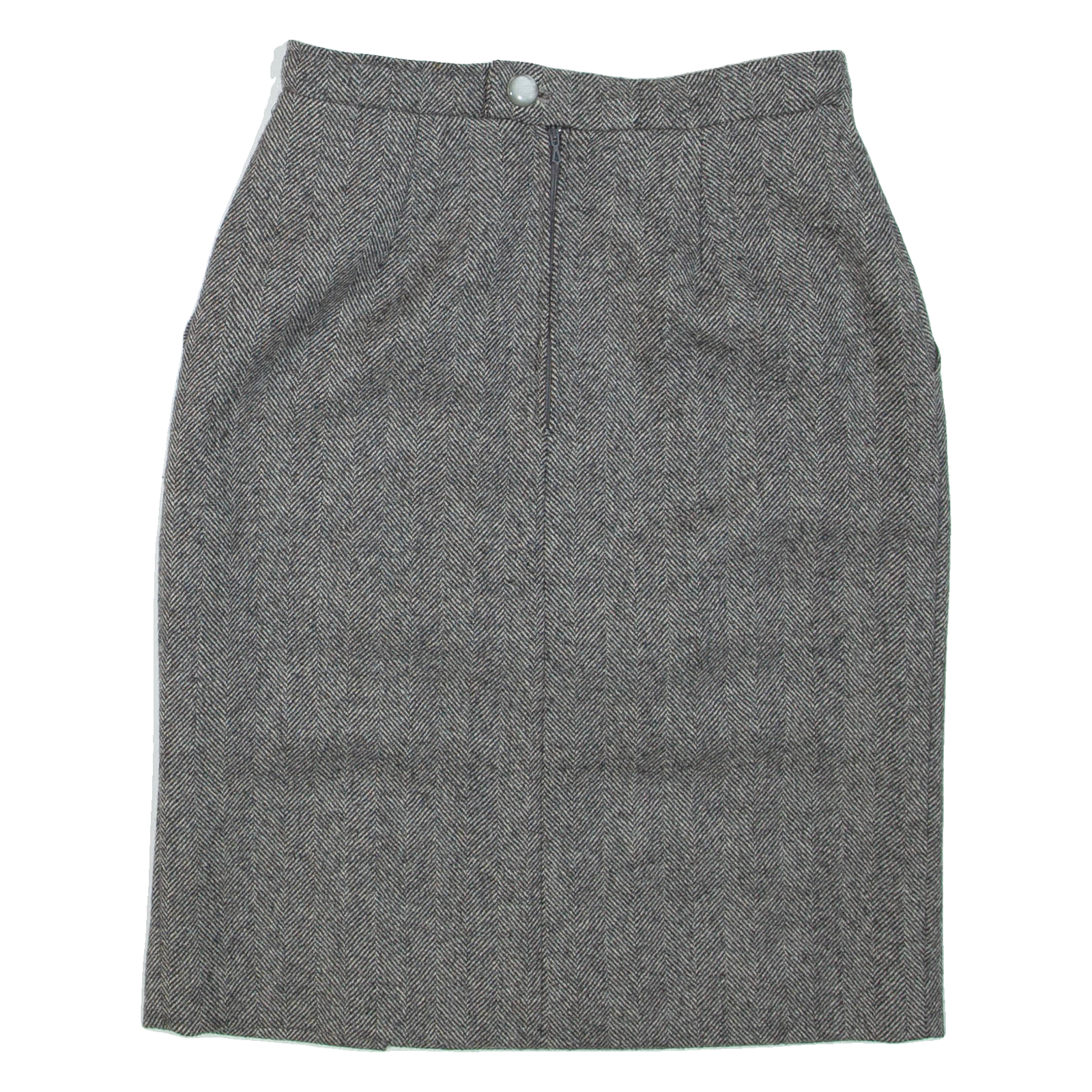 Womens Pencil Skirt Black Short Wool Herringbone XS Refurbished - N/A refurbished available on Cerqular