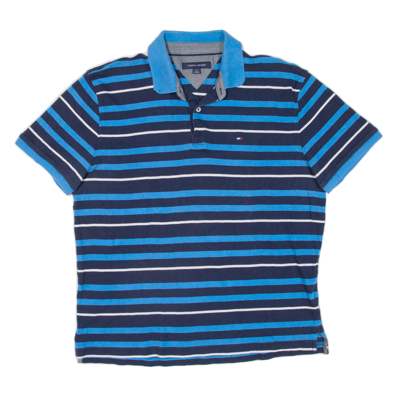 Buy TOMMY HILFIGER Mens Polo Shirt Blue Striped L Refurbished - $33.79 TOMMY HILFIGER Mens Polo Shirt Blue Striped L Refurbished - N/A refurbished available on Cerqular