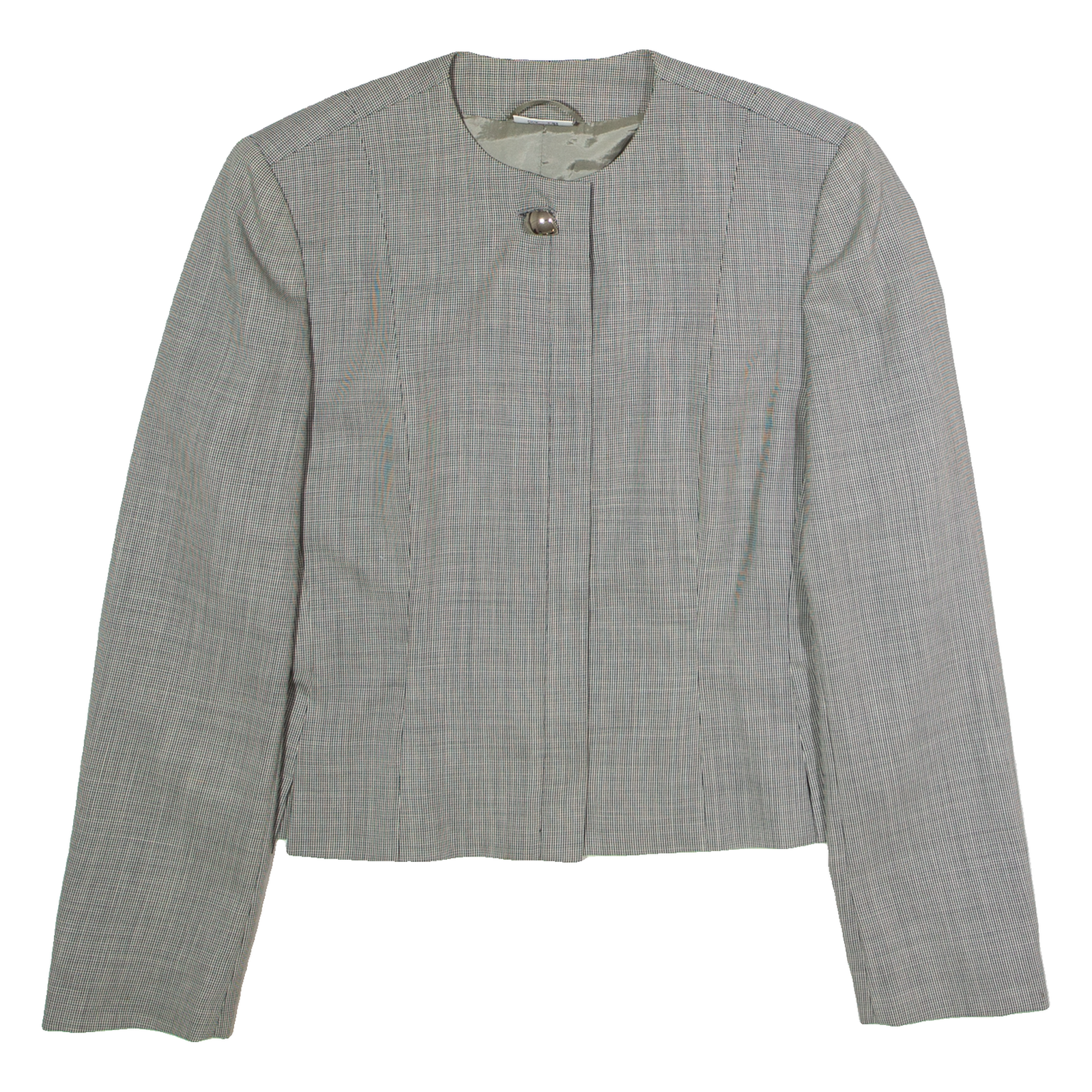 AKRIS CLUB Womens Blazer Jacket Black 90s Houndstooth UK 10 Refurbished - N/A refurbished available on Cerqular