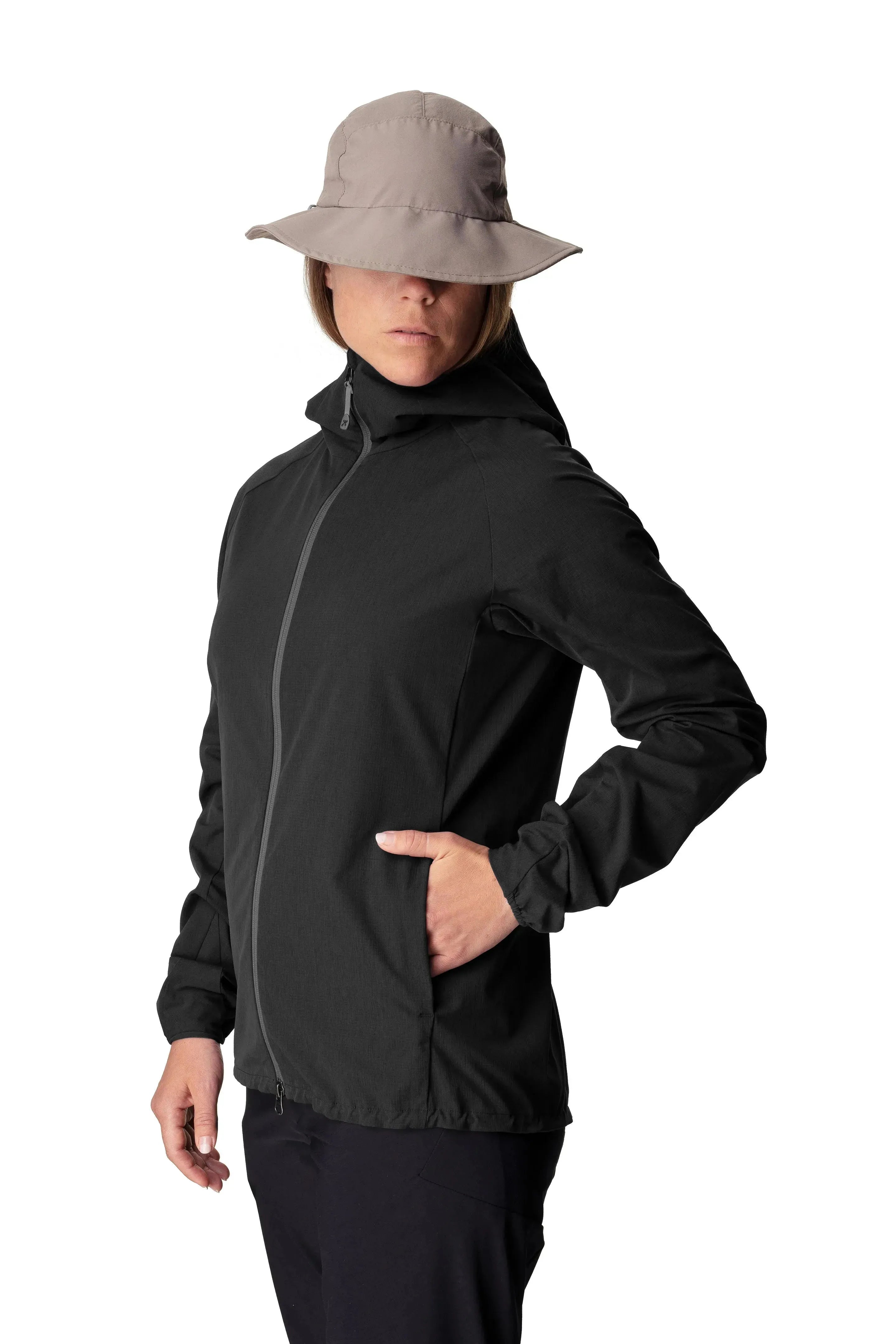 W's Daybreak Jacket | Color: true black | Size: XS Refurbished - Houdini Sportswear refurbished available on Cerqular
