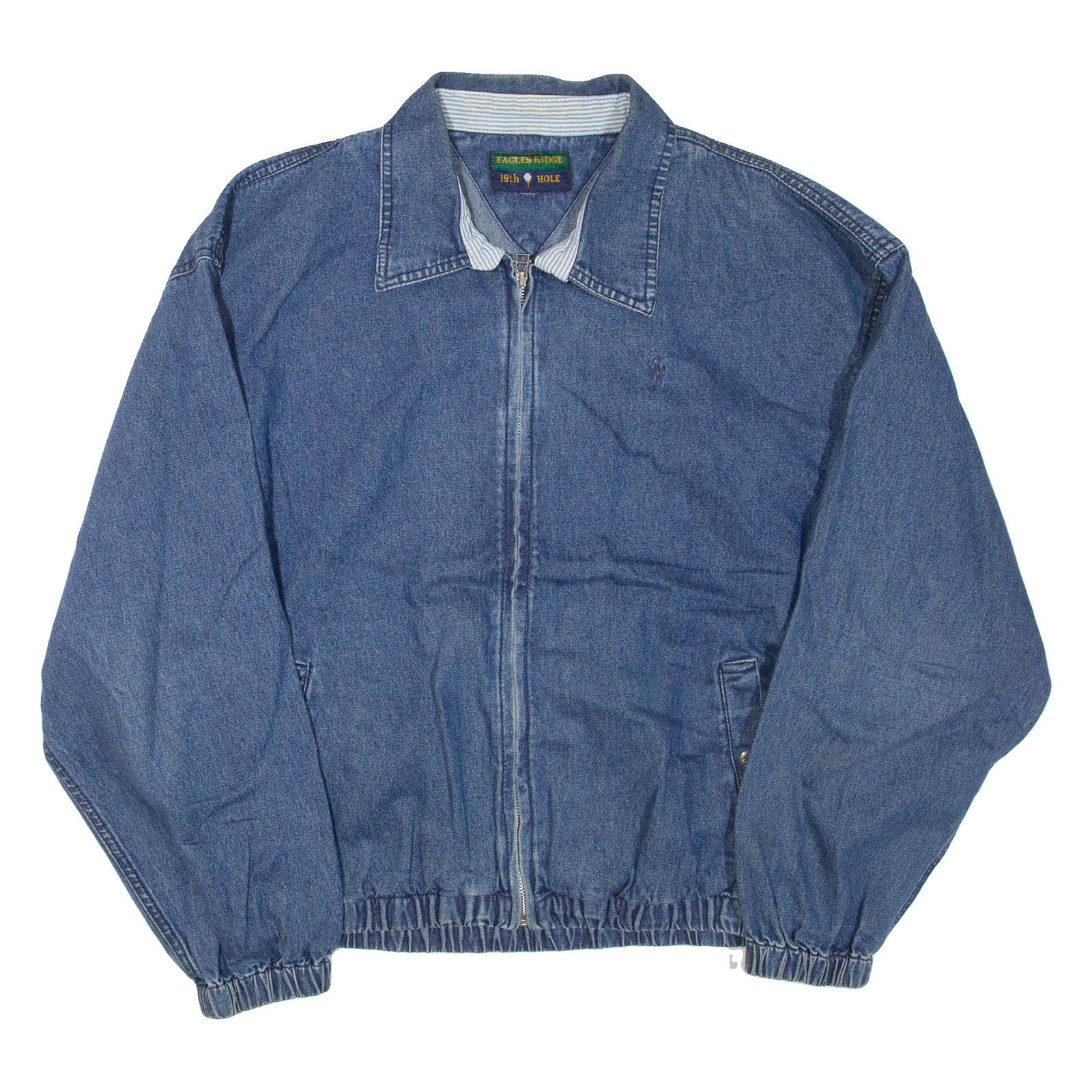 EAGLES RIDGE Mens Denim Jacket Blue XL Refurbished - N/A refurbished available on Cerqular