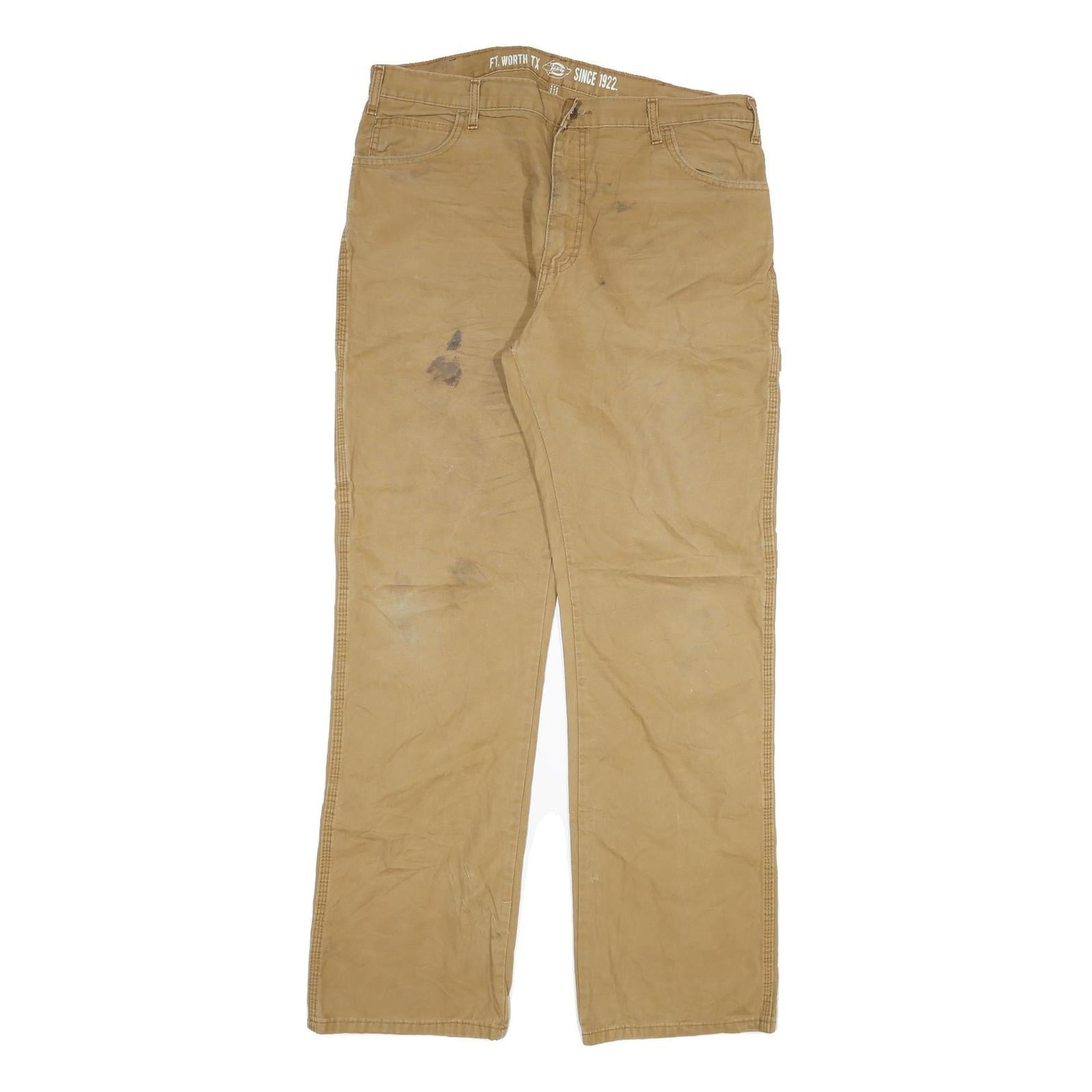 Buy DICKIES Mens Cotton Blend Beige Regular Straight Trousers W36 L34 Workwear Zip Refurbished - $37.69 DICKIES Mens Cotton Blend Beige Regular Straight Trousers W36 L34 Workwear Zip Refurbished - N/A refurbished available on Cerqular