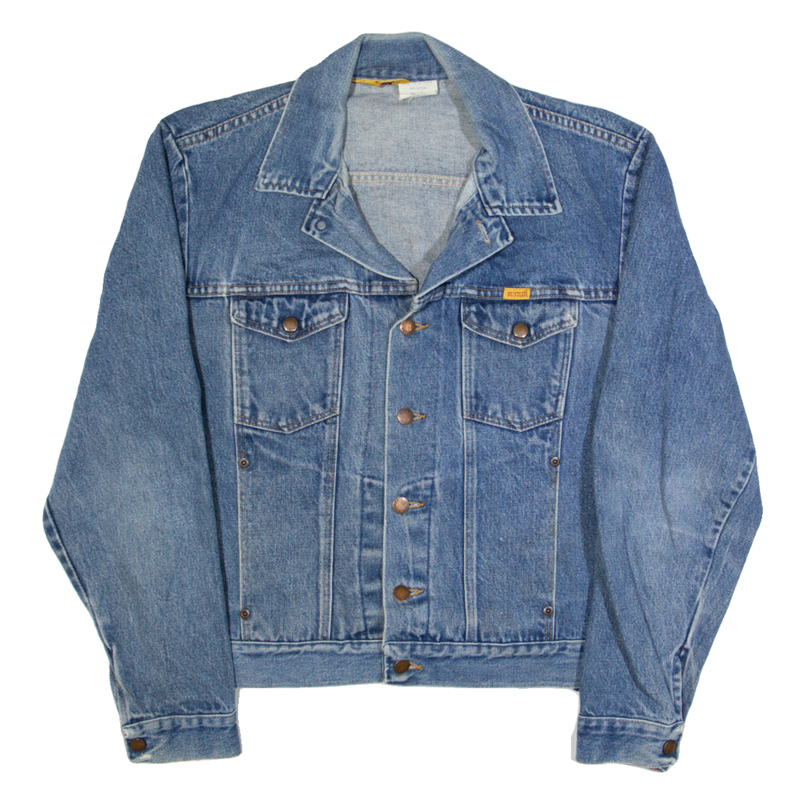RUSTLER Womens Denim Jacket Blue 90s L Refurbished - N/A refurbished available on Cerqular