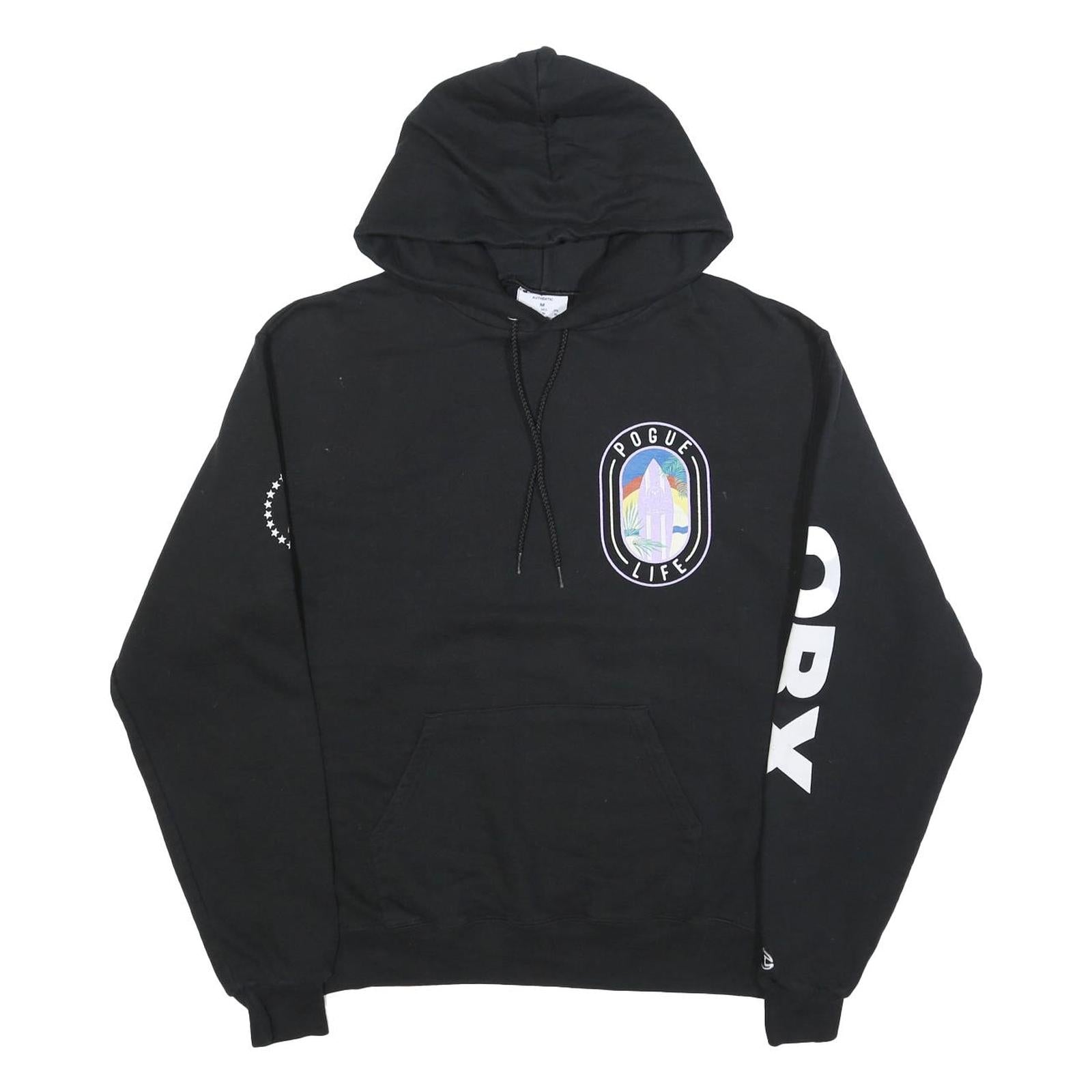 CHAMPION Mens Black Pogue Life Pullover Hoodie M Casual Streetwear Refurbished - N/A refurbished available on Cerqular