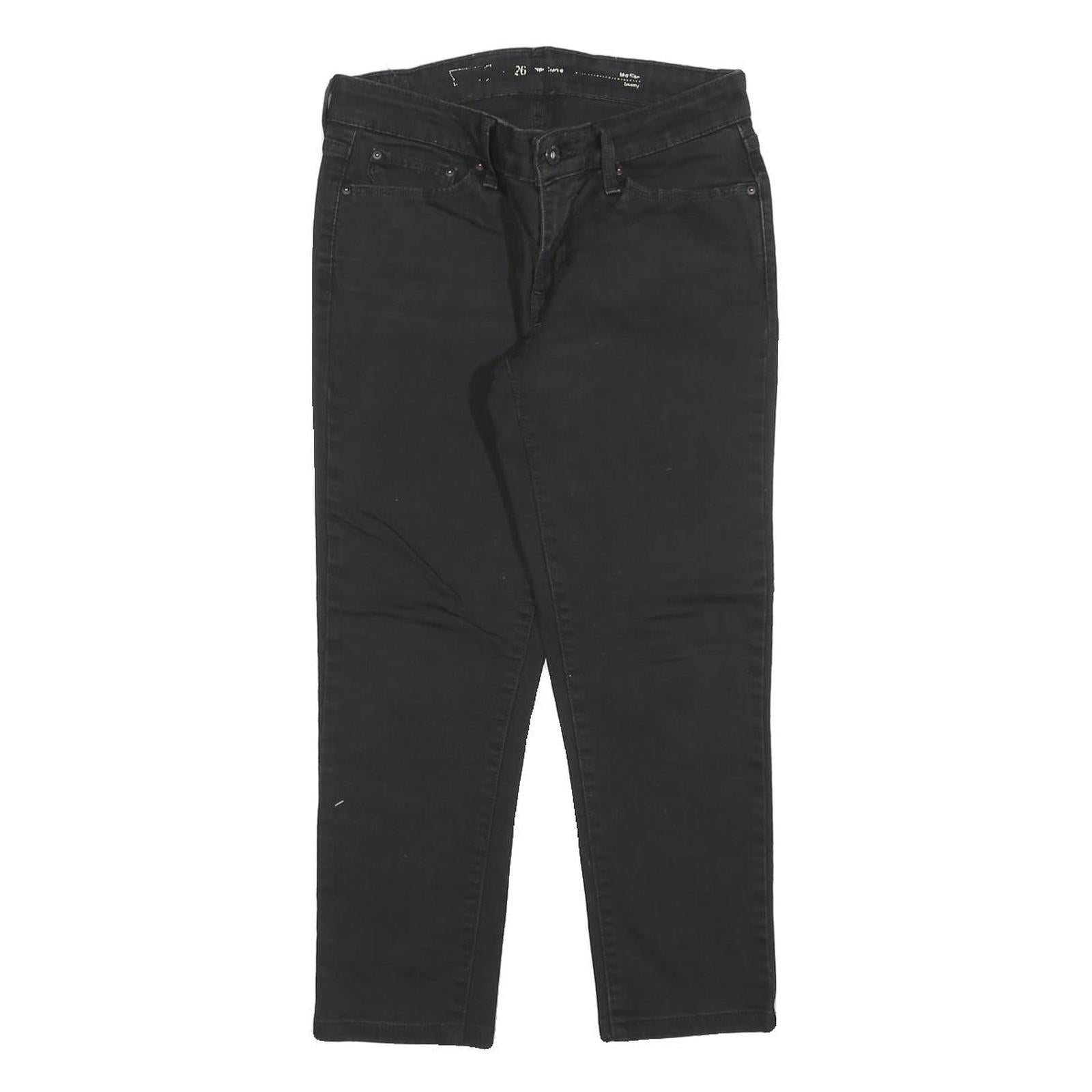 LEVI'S Womens Slim Black Denim Jeans Cotton Blend Zip W26 L23 Stylish Fit Refurbished - N/A refurbished available on Cerqular
