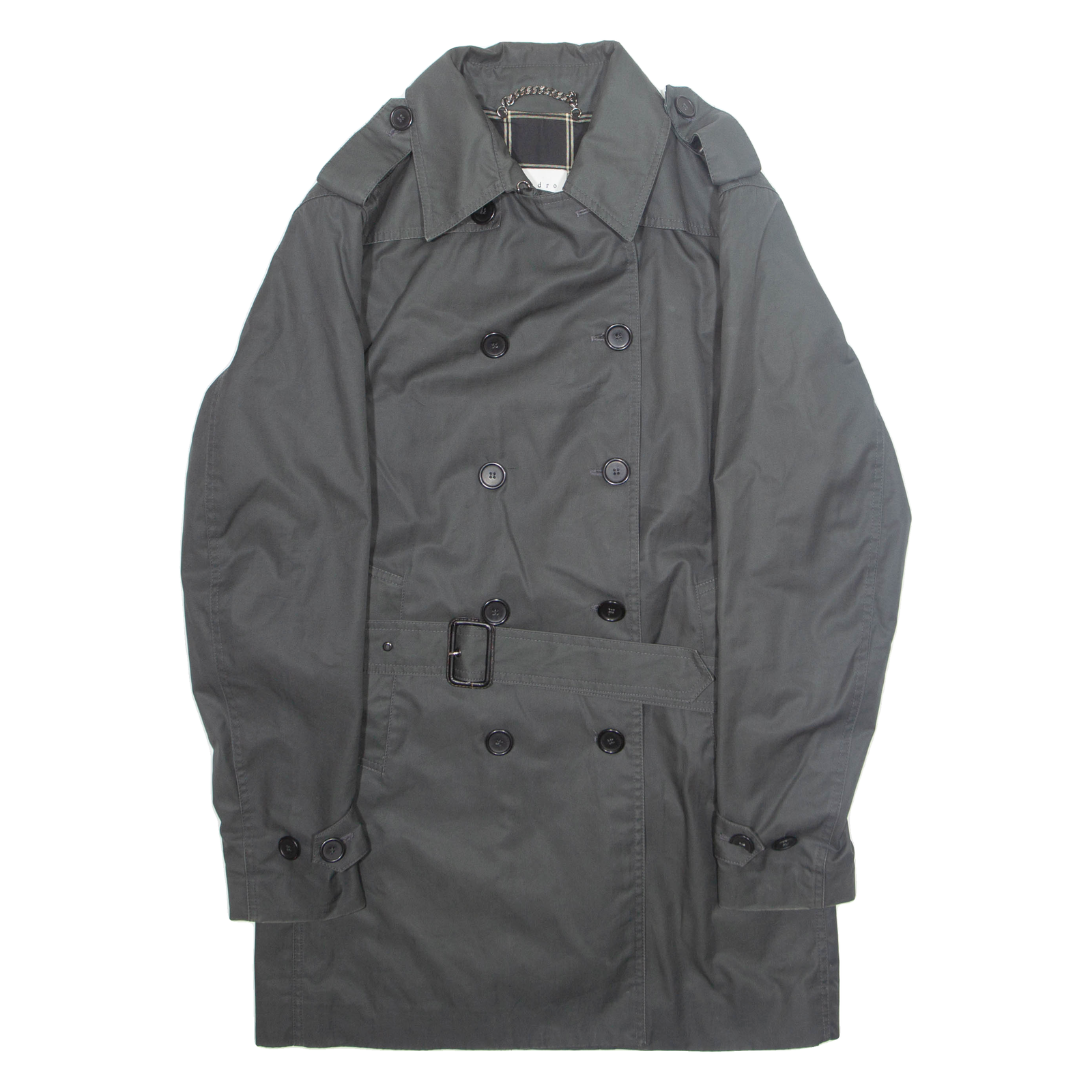 SANDRO Womens Overcoat Jacket Green M Refurbished - N/A refurbished available on Cerqular