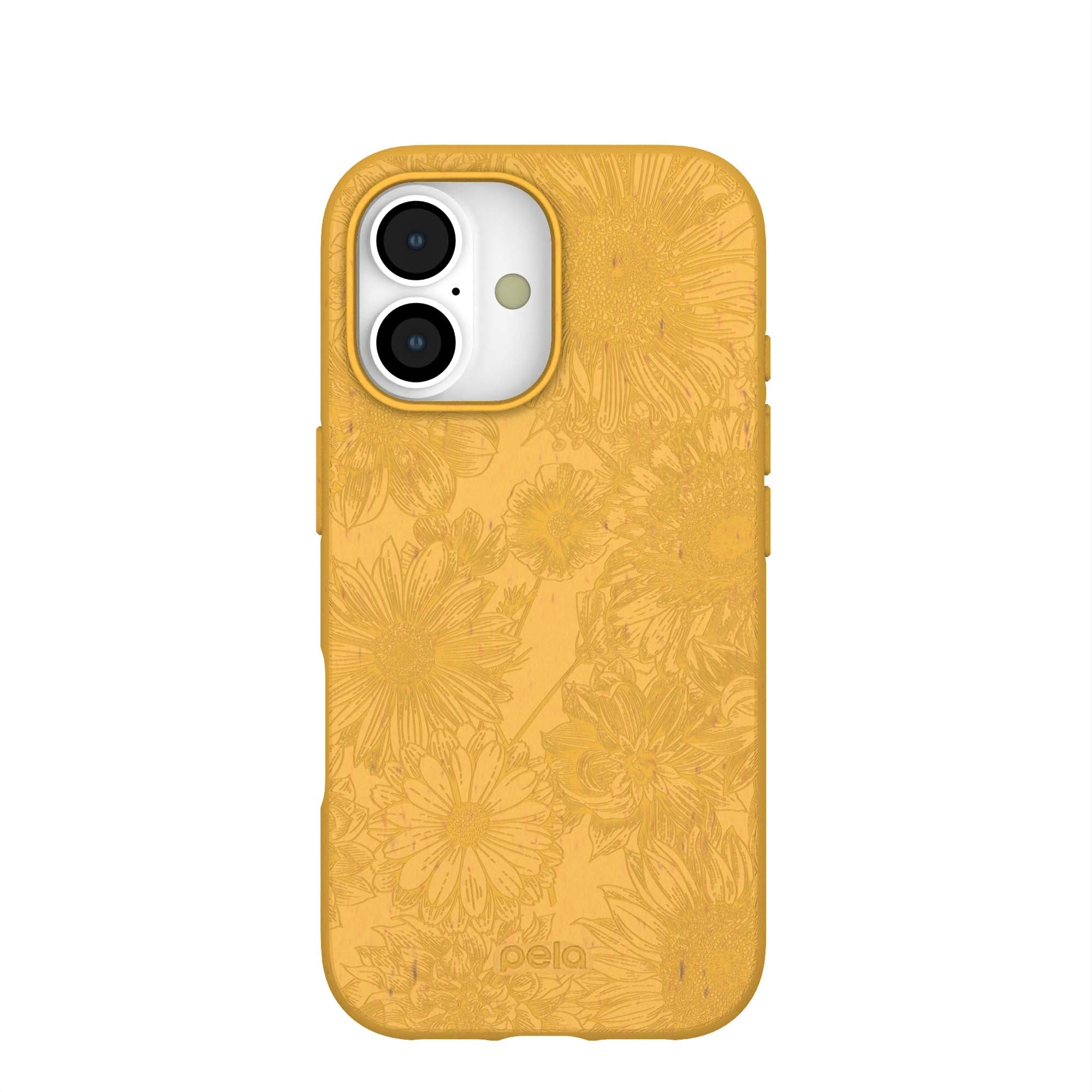 Honey Flora iPhone 17 Case | MagSafe Compatibility: With MagSafe Refurbished - Pela Case refurbished available on Cerqular