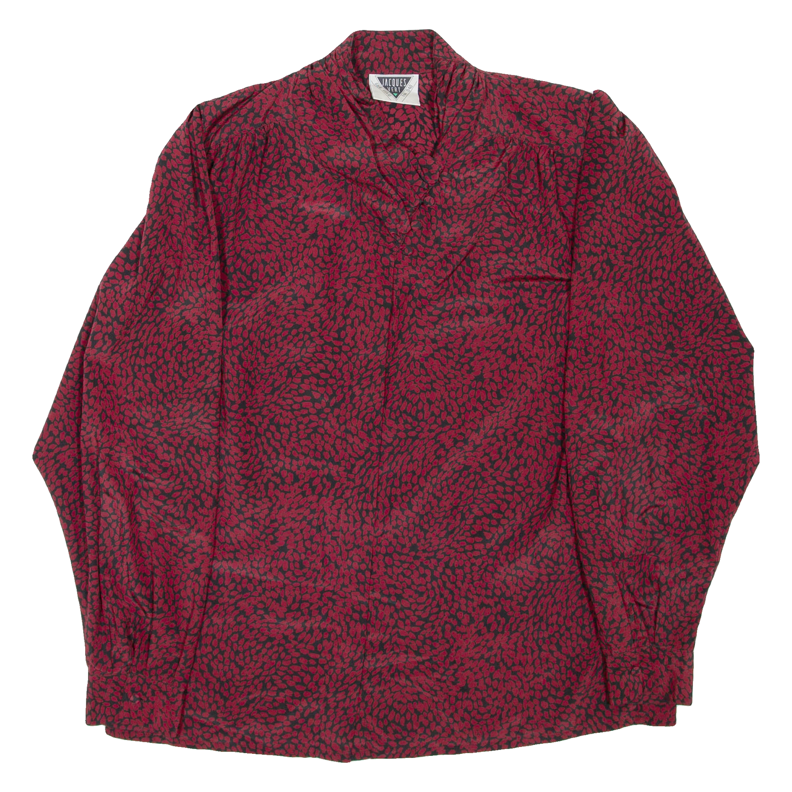 Buy JACQUES Womens Printed Blouse Maroon V-Neck Long Sleeve Spotted L Refurbished - $16.89 JACQUES Womens Printed Blouse Maroon V-Neck Long Sleeve Spotted L Refurbished - N/A refurbished available on Cerqular