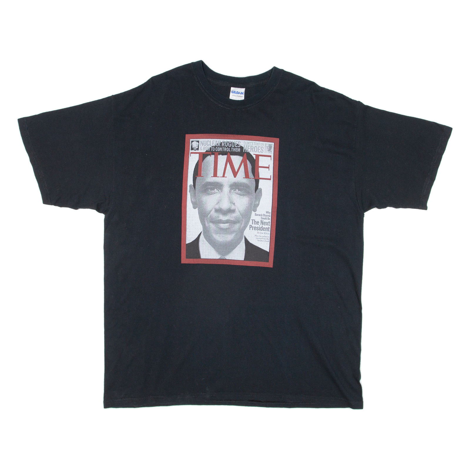 GILDAN Barack Obama Mens T-Shirt Black USA XL Refurbished - N/A refurbished available on Cerqular