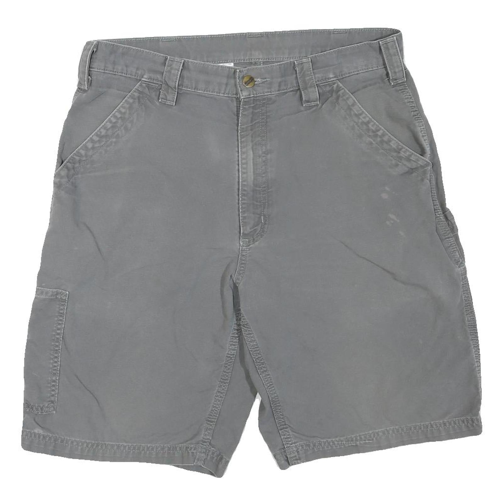 CARHARTT Mens Shorts Grey Casual Cotton Blend M W34 Workwear Heavy Duty Refurbished - N/A refurbished available on Cerqular