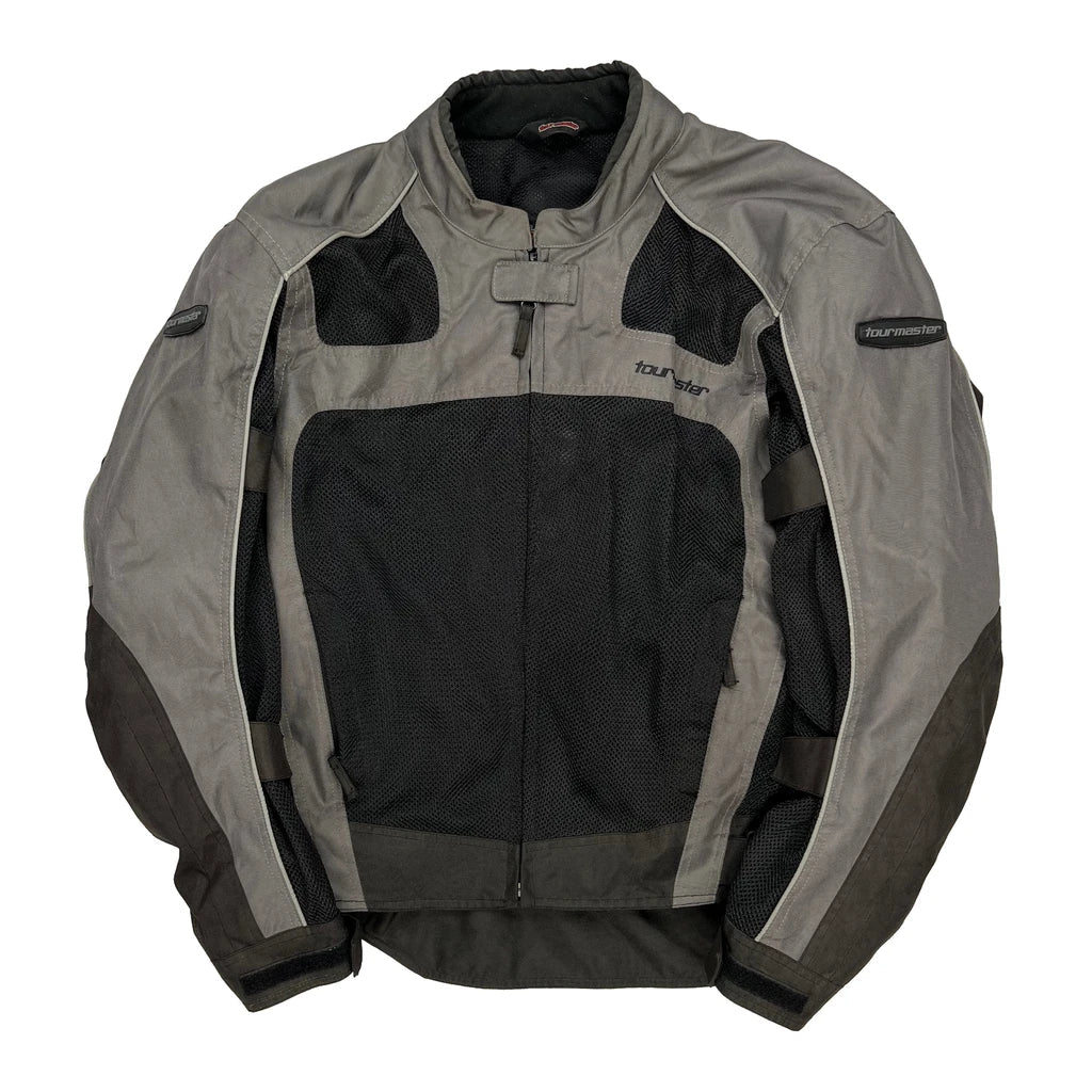 Tour Master Draft Air Jacket - Medium Black Polyester Refurbished - Thrifted (note: this is a term often used to describe second- refurbished available on Cerqular