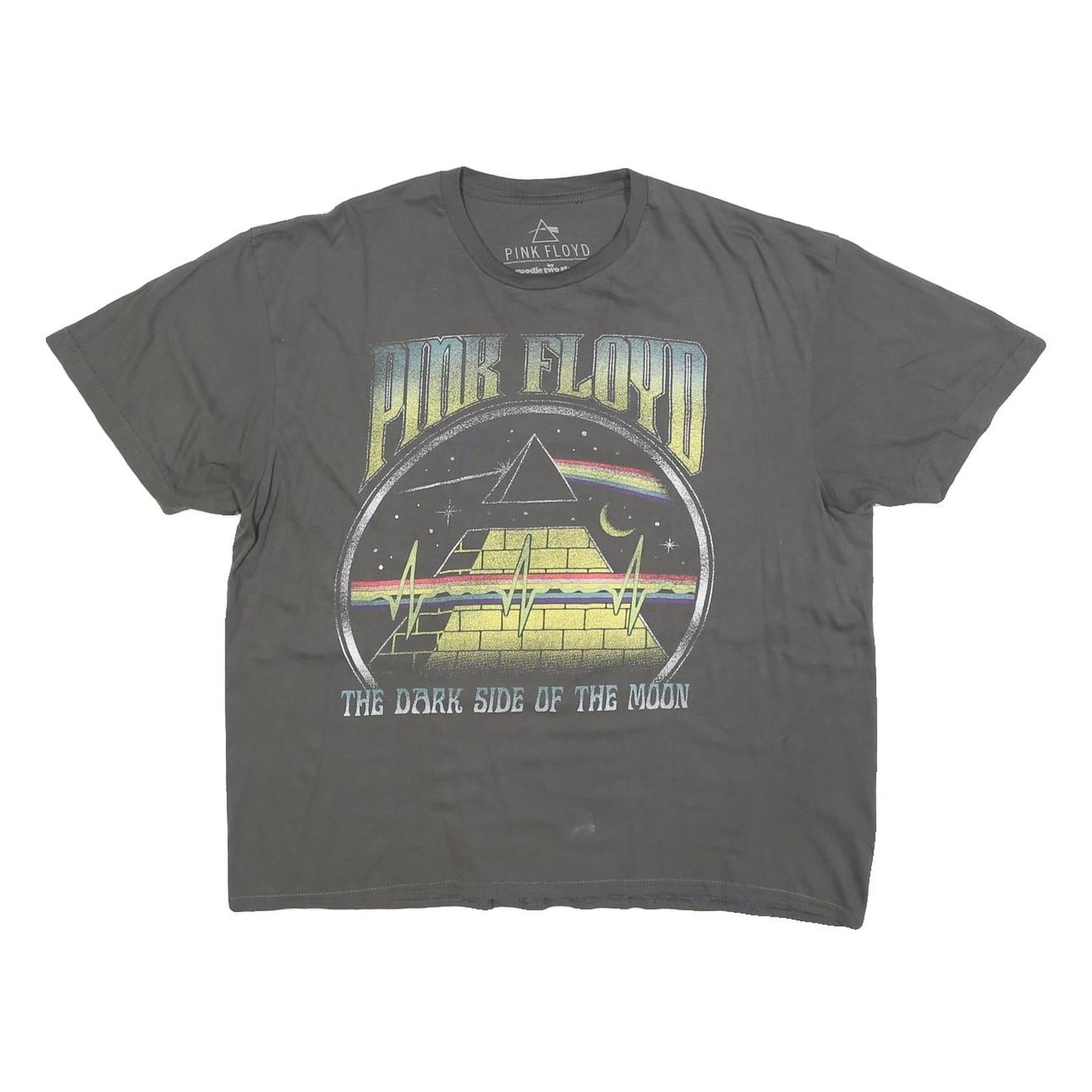 GOODIE TWO SLEEVES Womens Grey Pink Floyd Logo Graphic T-Shirt XL Short Sleeve Refurbished - N/A refurbished available on Cerqular