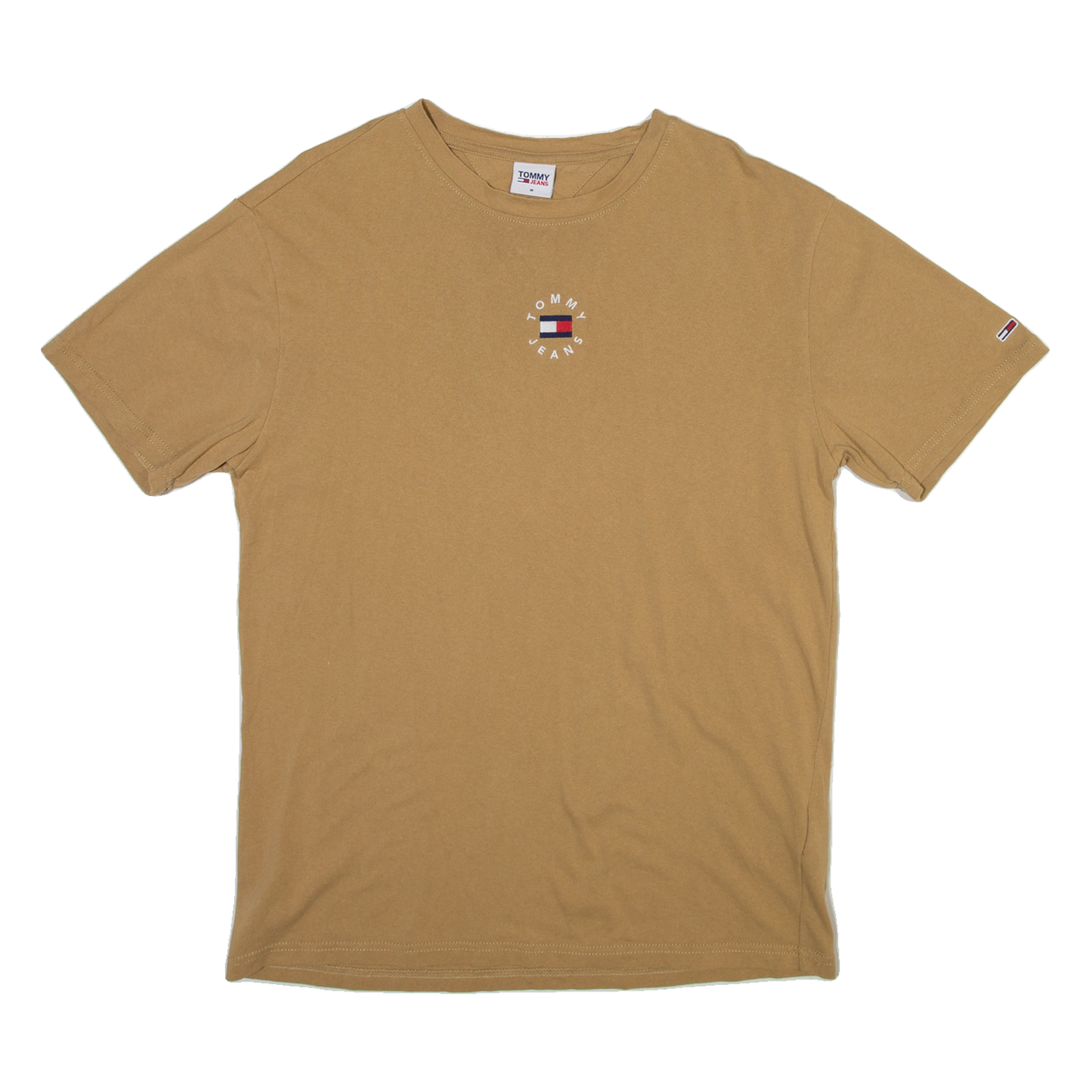 TOMMY HILFIGER Mens T-Shirt Brown M Refurbished - N/A refurbished available on Cerqular