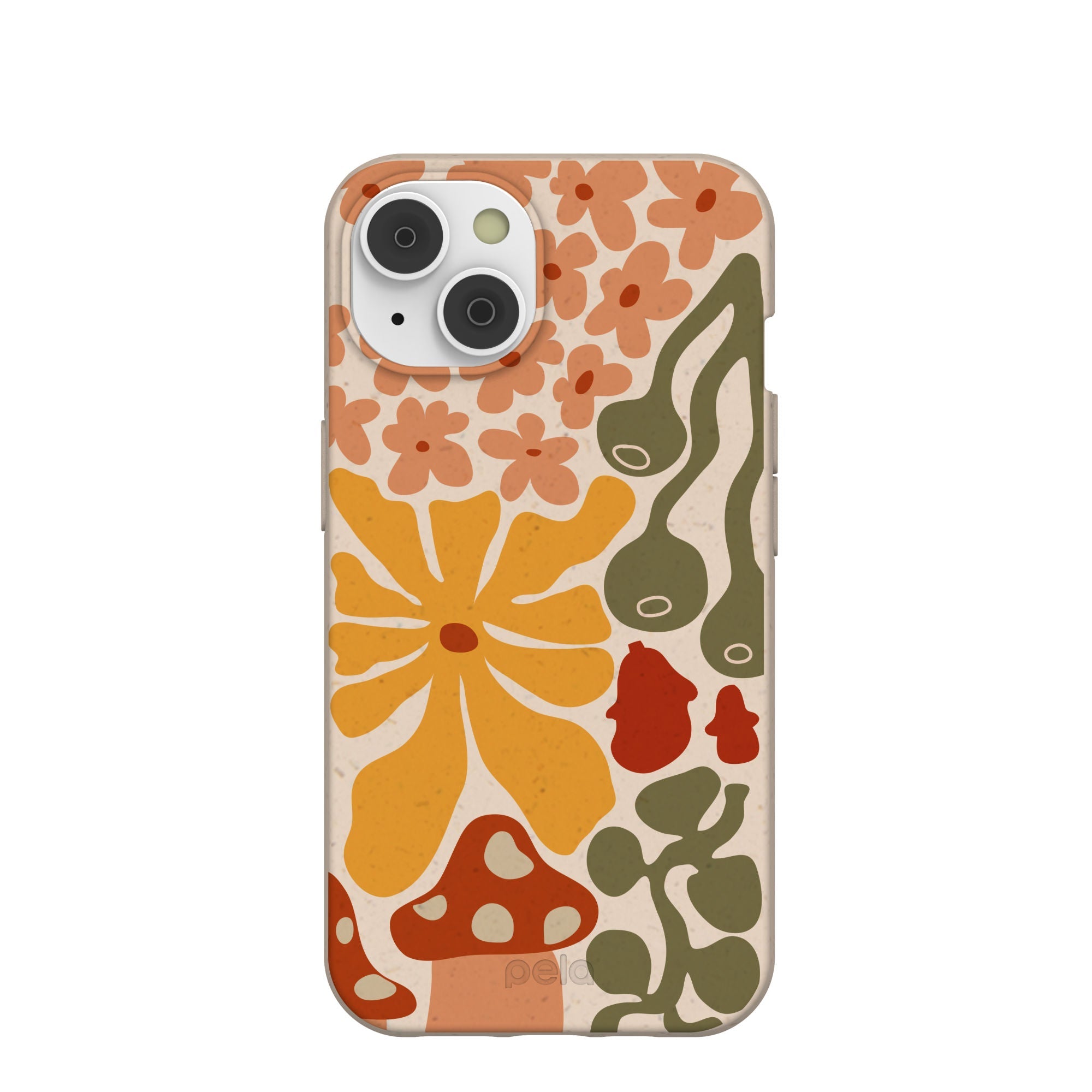Seashell Fall Flourish iPhone 14/16e Case Refurbished - Pela Case refurbished available on Cerqular