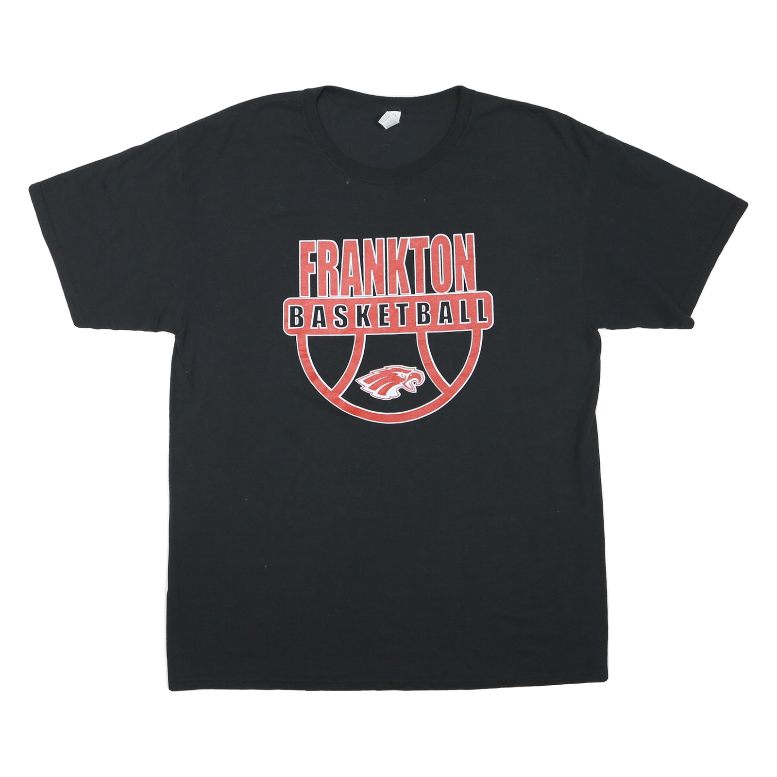 Mens Black Frankton Basketball Graphic T-Shirt L Short Sleeve Crew Neck Refurbished - N/A refurbished available on Cerqular