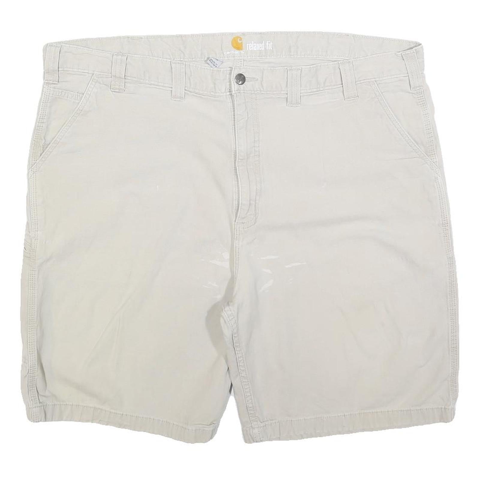 CARHARTT Mens Shorts Beige Relaxed Fit Workwear 2XL W46 Cotton Blend Refurbished - N/A refurbished available on Cerqular