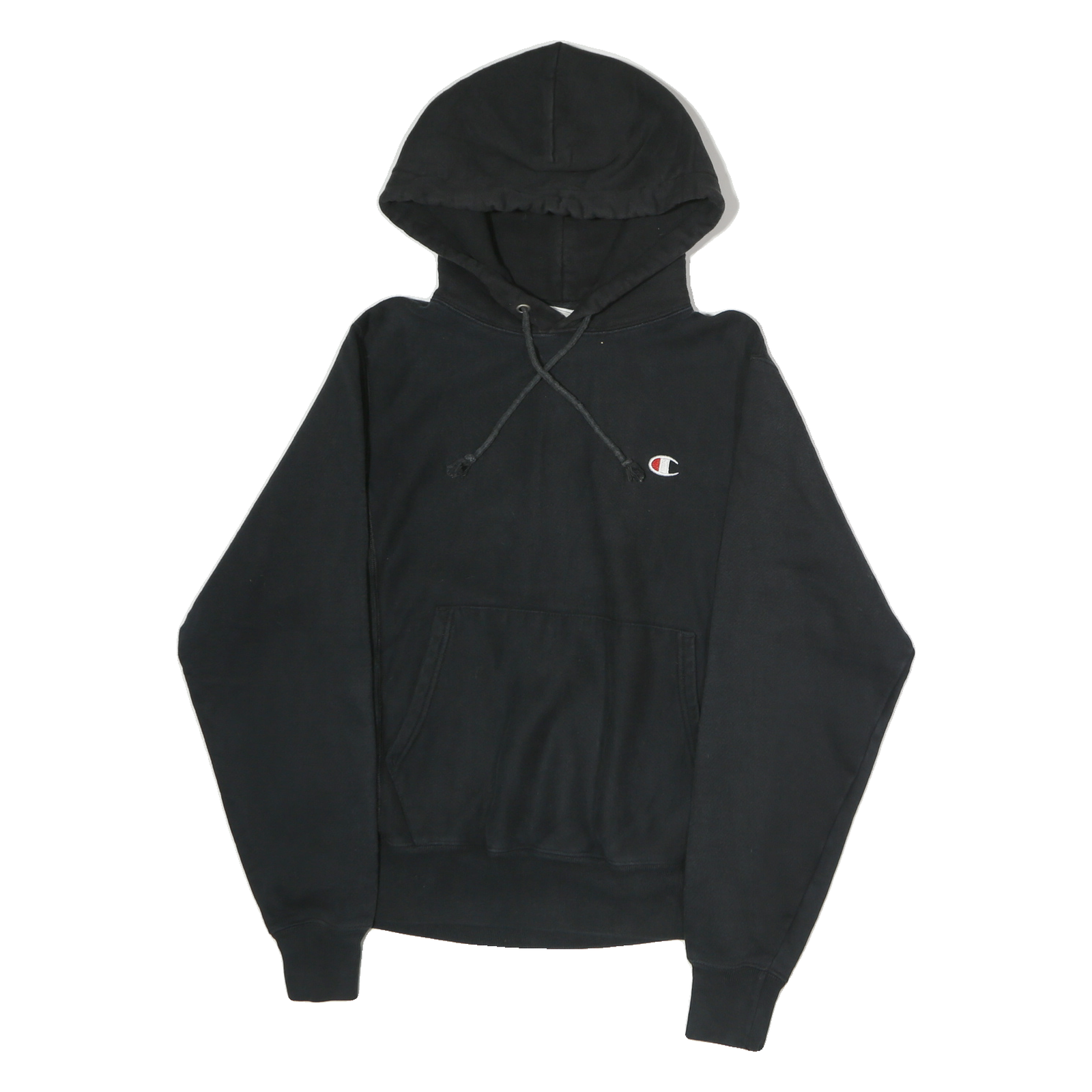 CHAMPION REVERSE WEAVE Mens Black Pullover Hoodie S Cotton Casual Sweatshirt Refurbished - N/A refurbished available on Cerqular