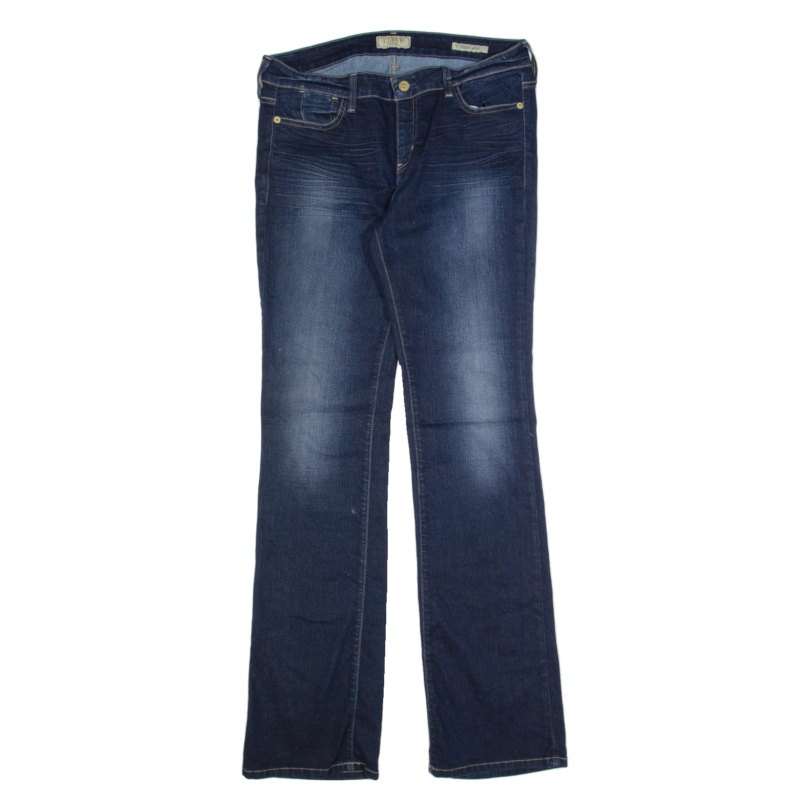 GUESS Nicole Womens Jeans Blue Regular Bootcut Stone Wash W32 L32 Refurbished - N/A refurbished available on Cerqular