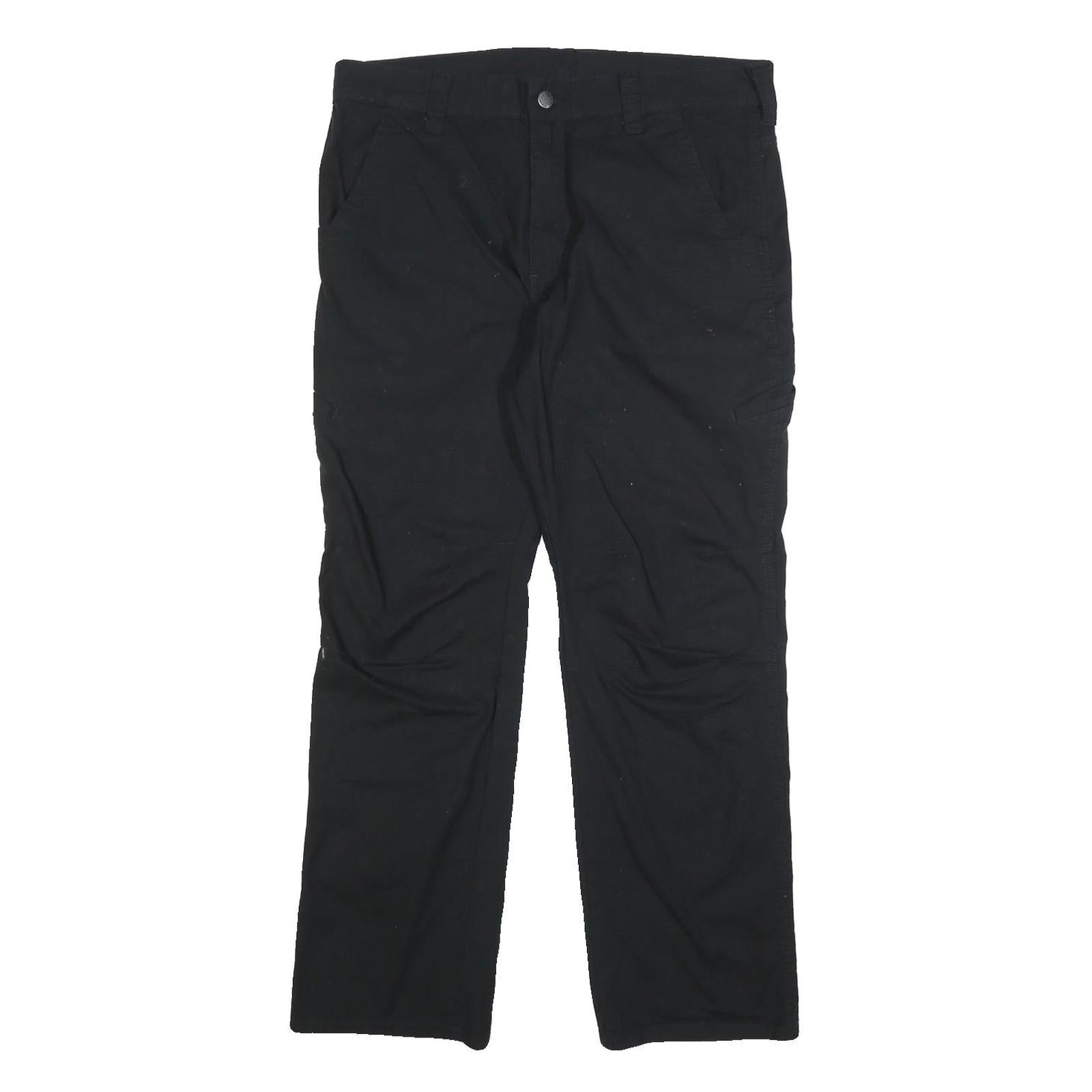 DICKIES Mens Regular Fit Black Cotton Blend Trousers W34 L30 Workwear Zip Refurbished - N/A refurbished available on Cerqular