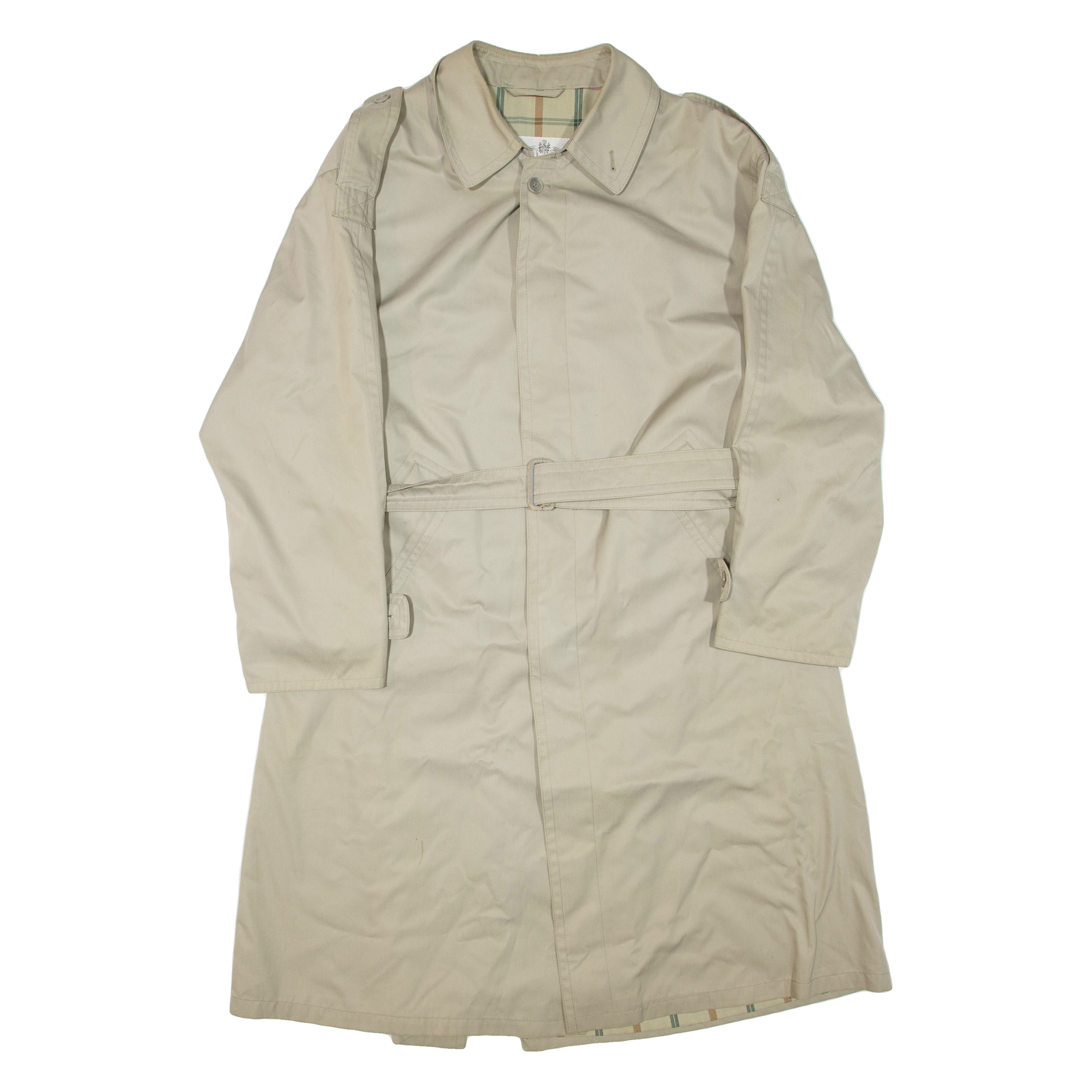 DAREBRIDGE Belted Womens Trench Jacket Beige XL Refurbished - N/A refurbished available on Cerqular