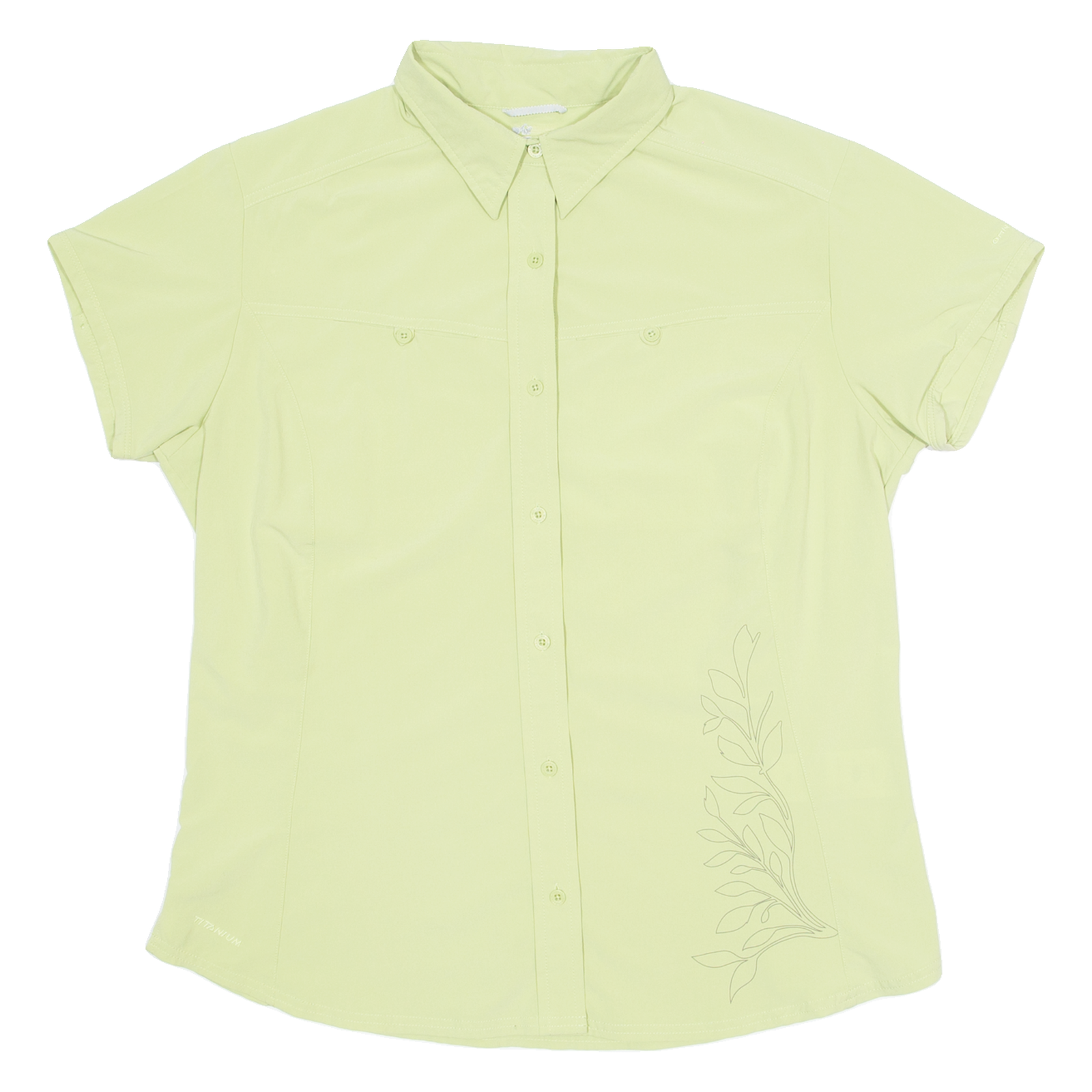 COLUMBIA Womens Plain Shirt Green XL Refurbished - N/A refurbished available on Cerqular