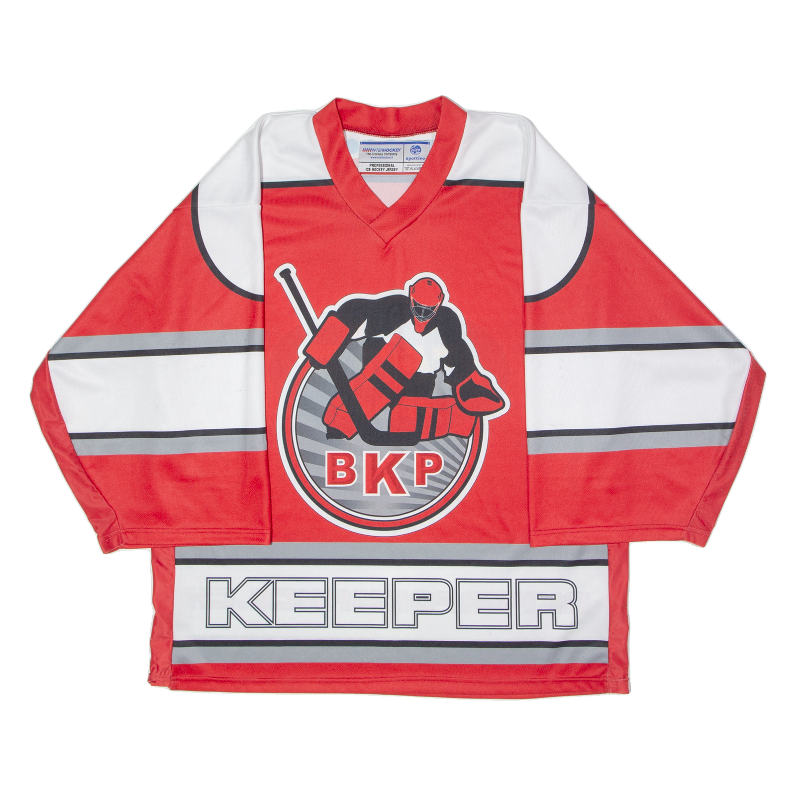 INTERHOCKEY BKP Ice Hockey Goalkeeper Mens Jersey Red 3/4 Sleeve V-Neck L Refurbished - N/A refurbished available on Cerqular