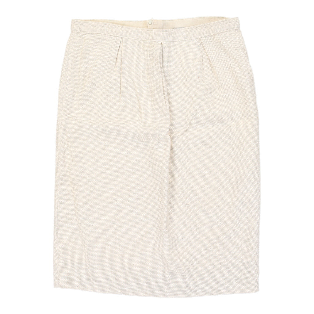 Valentino Skirt - 32W UK 12 Beige Cotton | Size: UK 12 Refurbished - N/A (Preloved Designer is not a specific brand, it refurbished available on Cerqular