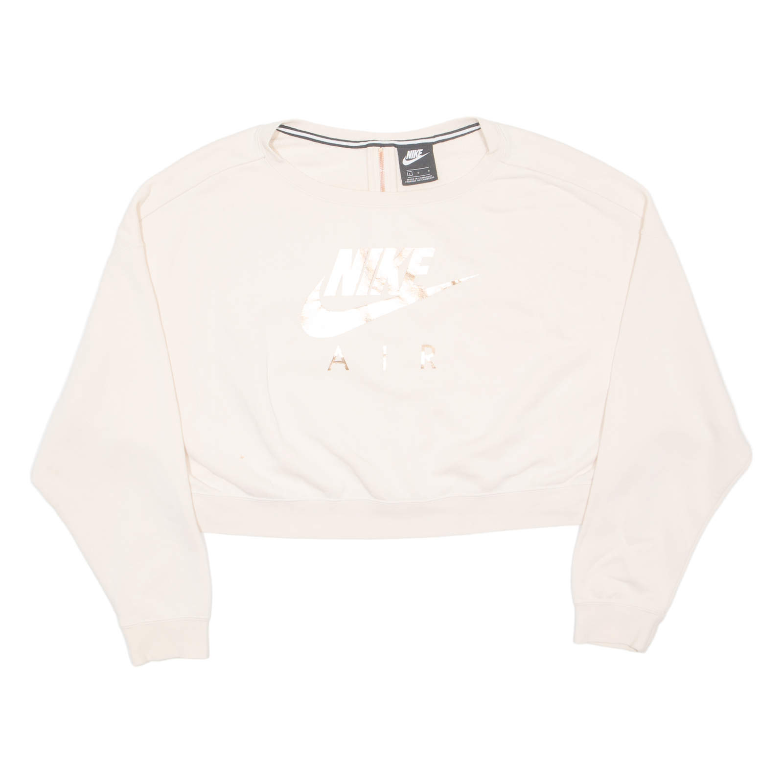 NIKE Cropped Womens Sweatshirt Pink L Refurbished - N/A refurbished available on Cerqular