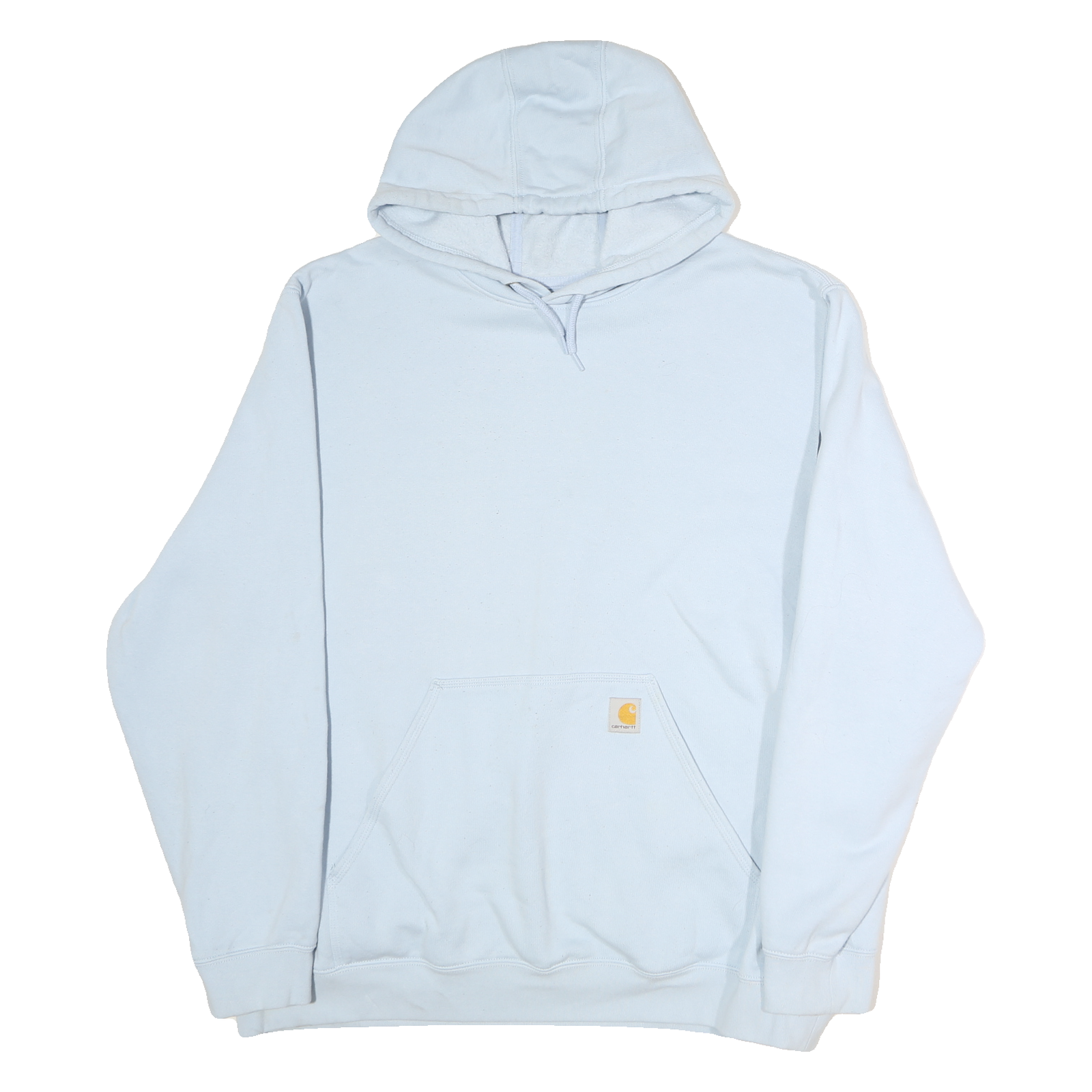 CARHARTT Mens Light Blue Hoodie 2XL Cotton Pullover Sweatshirt Logo Print Refurbished - N/A refurbished available on Cerqular