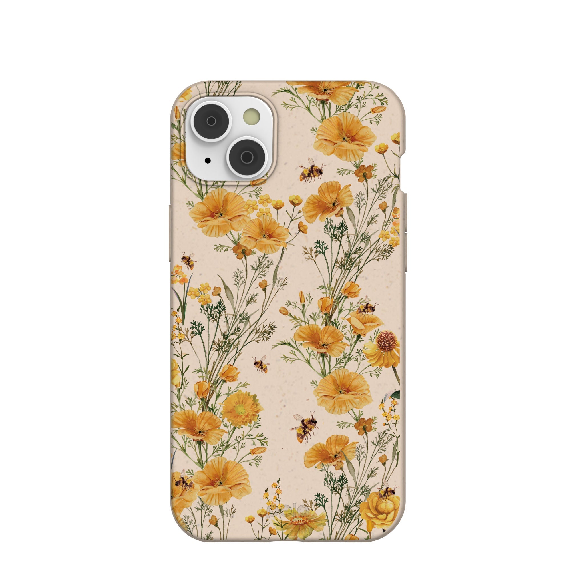 Seashell Vintage Bee iPhone 14 Plus Case Refurbished - Pela Case refurbished available on Cerqular