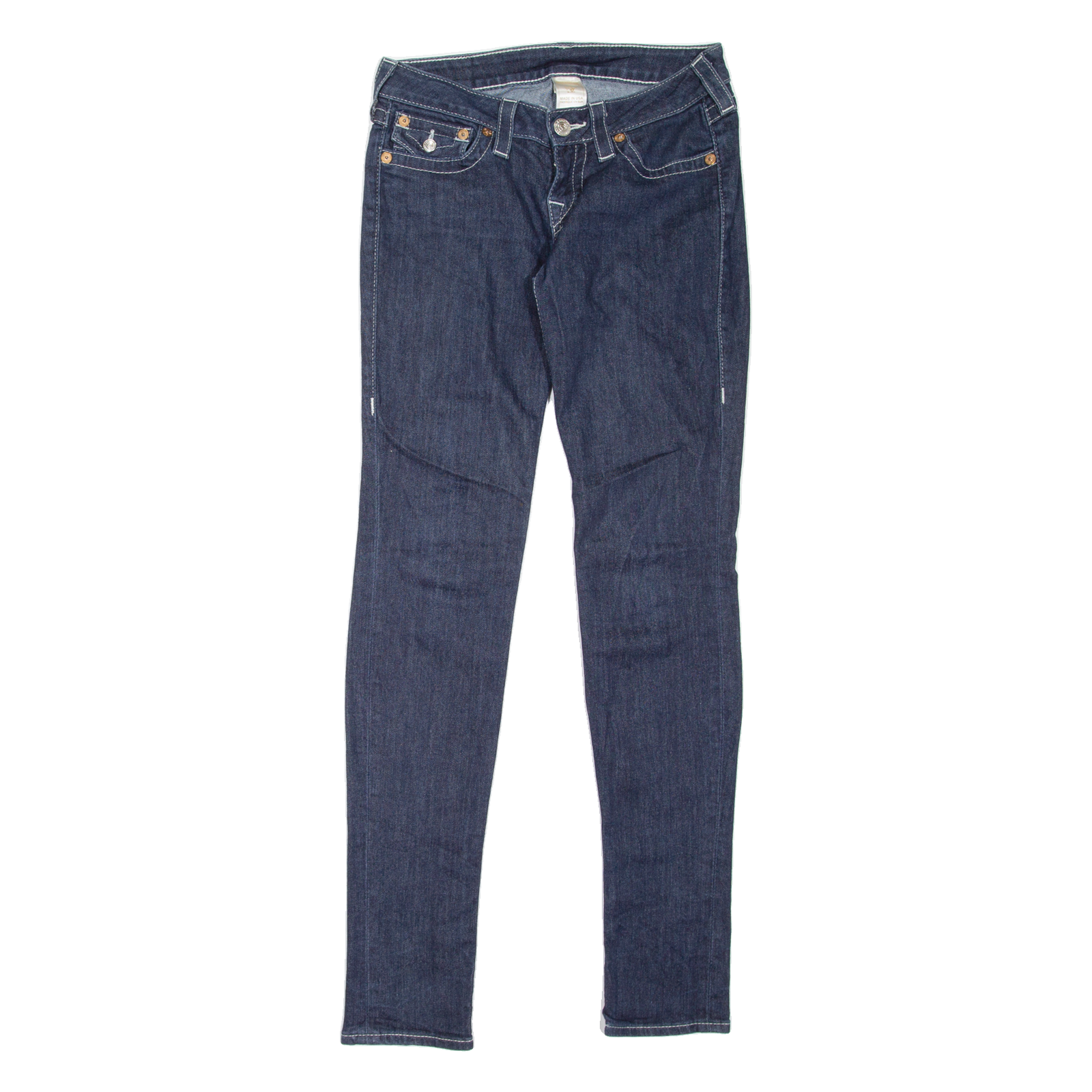 TRUE RELIGION Womens Jeans Blue Slim Skinny W27 L33 Refurbished - N/A refurbished available on Cerqular