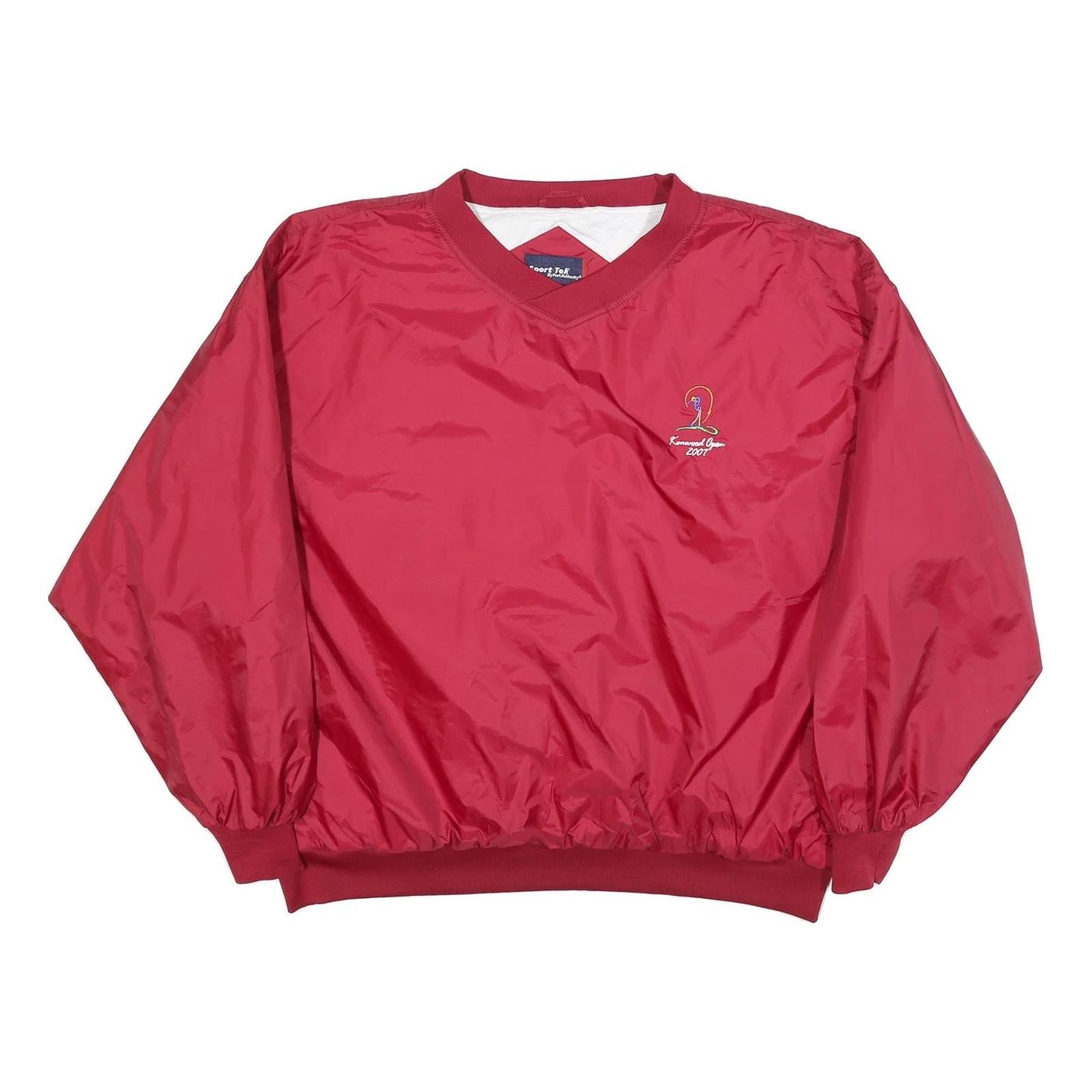 SPORT TEK Mens Red V-Neck 2XL Vintage 2007 Kennwell Open Sweatshirt Pullover Refurbished - N/A refurbished available on Cerqular