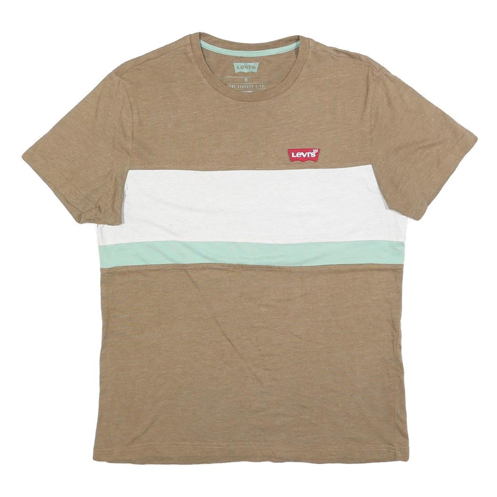 Buy LEVI'S Mens Beige White & Mint Graphic T-Shirt M Short Sleeve Crew Neck Casual Refurbished - $22.09 LEVI'S Mens Beige White & Mint Graphic T-Shirt M Short Sleeve Crew Neck Casual Refurbished - N/A refurbished available on Cerqular