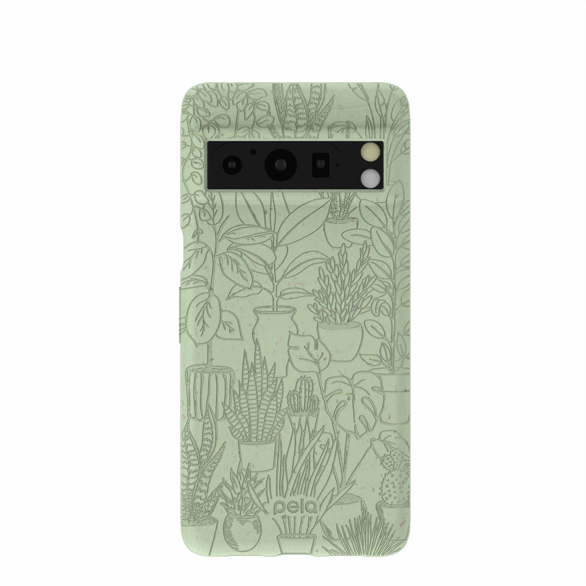 Sage Green Green Oasis Google Pixel 8 Pro Case Refurbished - Pela Case refurbished available on Cerqular