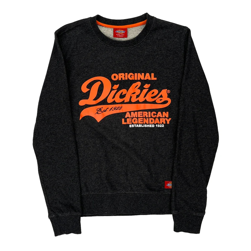 Original American Legendary Dickies Graphic Sweatshirt - XS Grey Cotton Blend Refurbished - Thrifted (note: this is a term often used to describe second- refurbished available on Cerqular