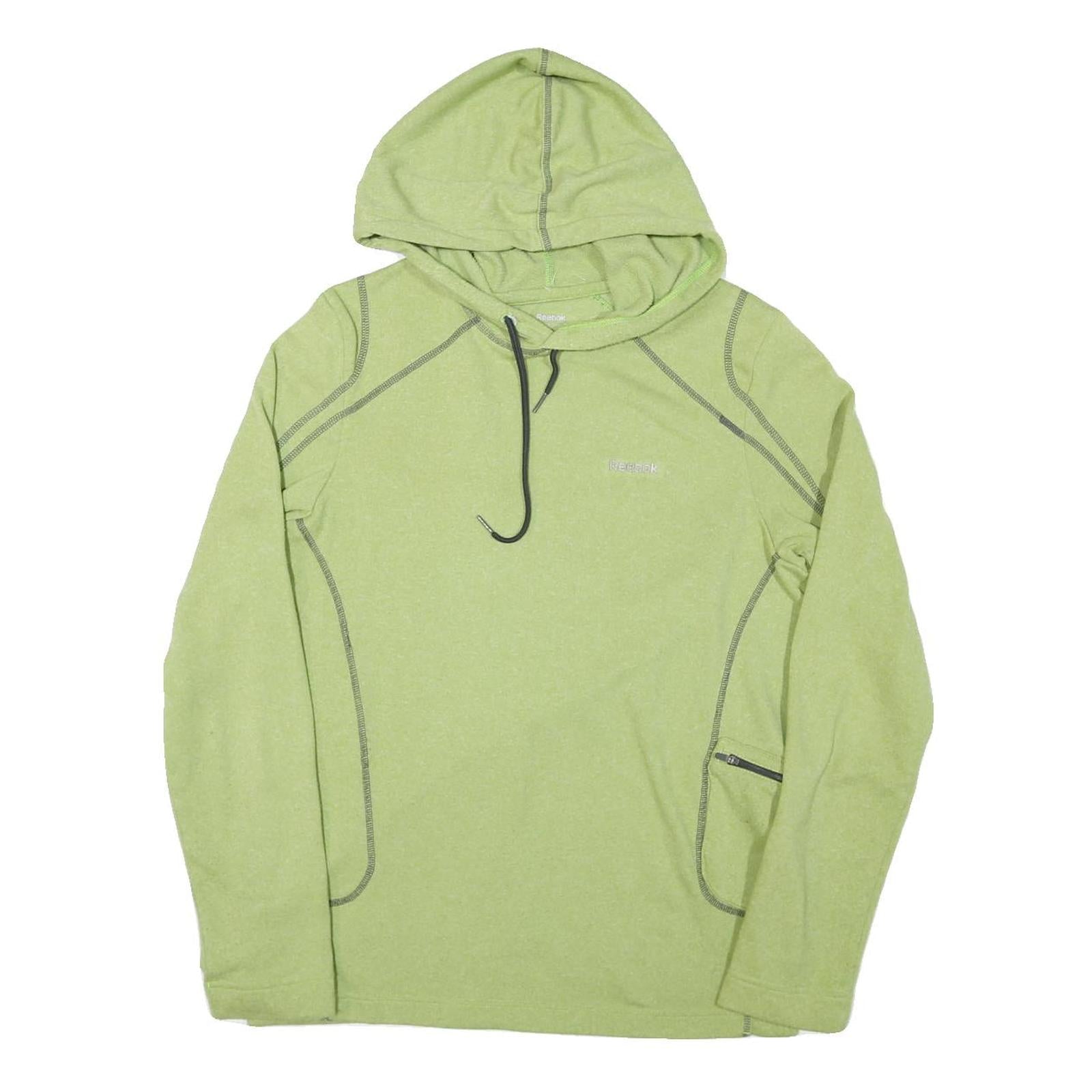 REEBOK Mens Green Hoodie M Polyester Blend Lightweight Sportswear Hoodie Refurbished - N/A refurbished available on Cerqular