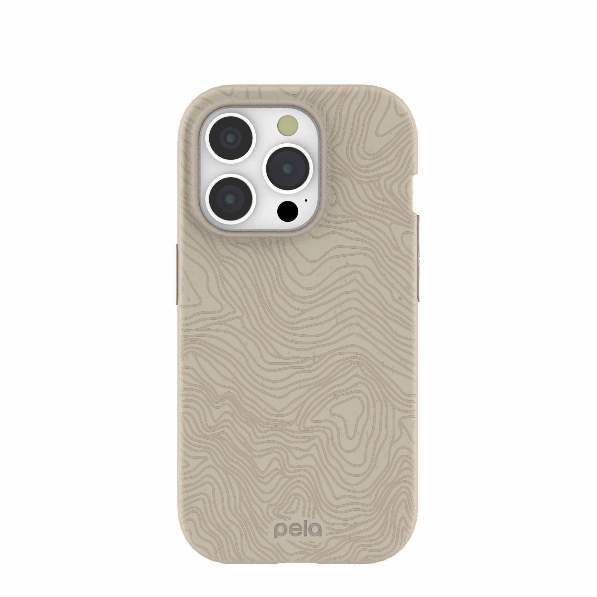 London Fog Trail Lines iPhone 15 Pro Case Refurbished - Pela Case refurbished available on Cerqular
