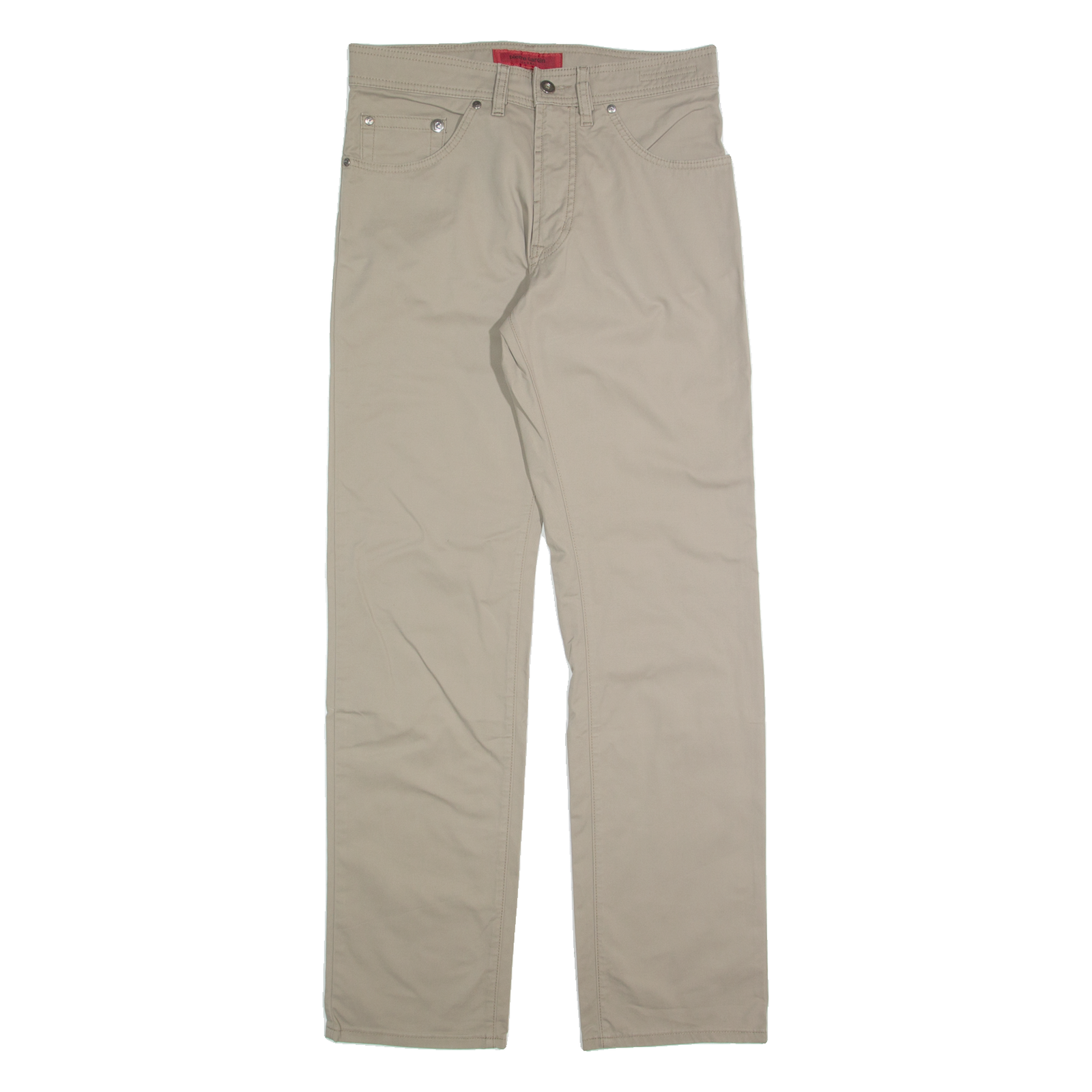 PIERRE CARDIN Mens Trousers Beige Regular Straight W30 L32 Refurbished - N/A refurbished available on Cerqular