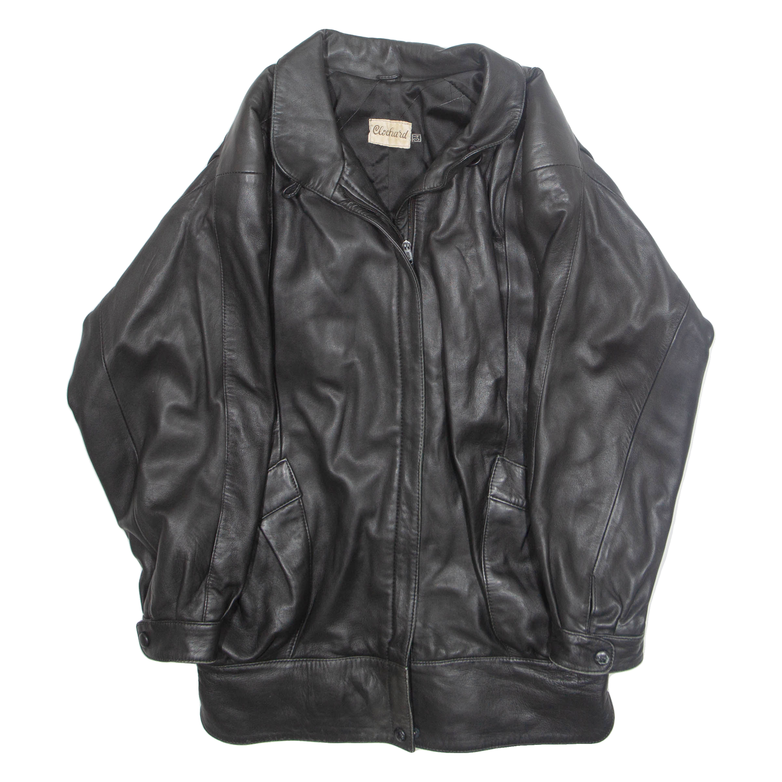 CLOCHARD Mens Biker Jacket Black XL Refurbished - N/A refurbished available on Cerqular