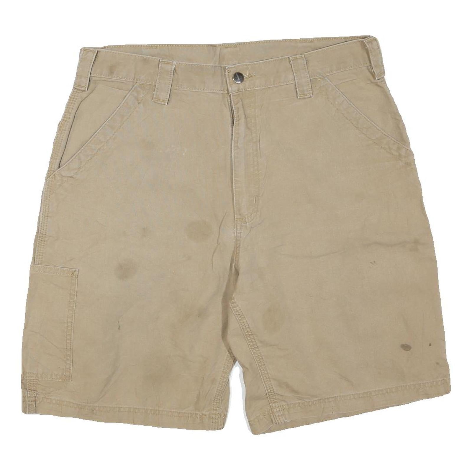 CARHARTT Mens Shorts Beige Casual L W36 Cotton Blend Workwear Relaxed Fit Refurbished - N/A refurbished available on Cerqular